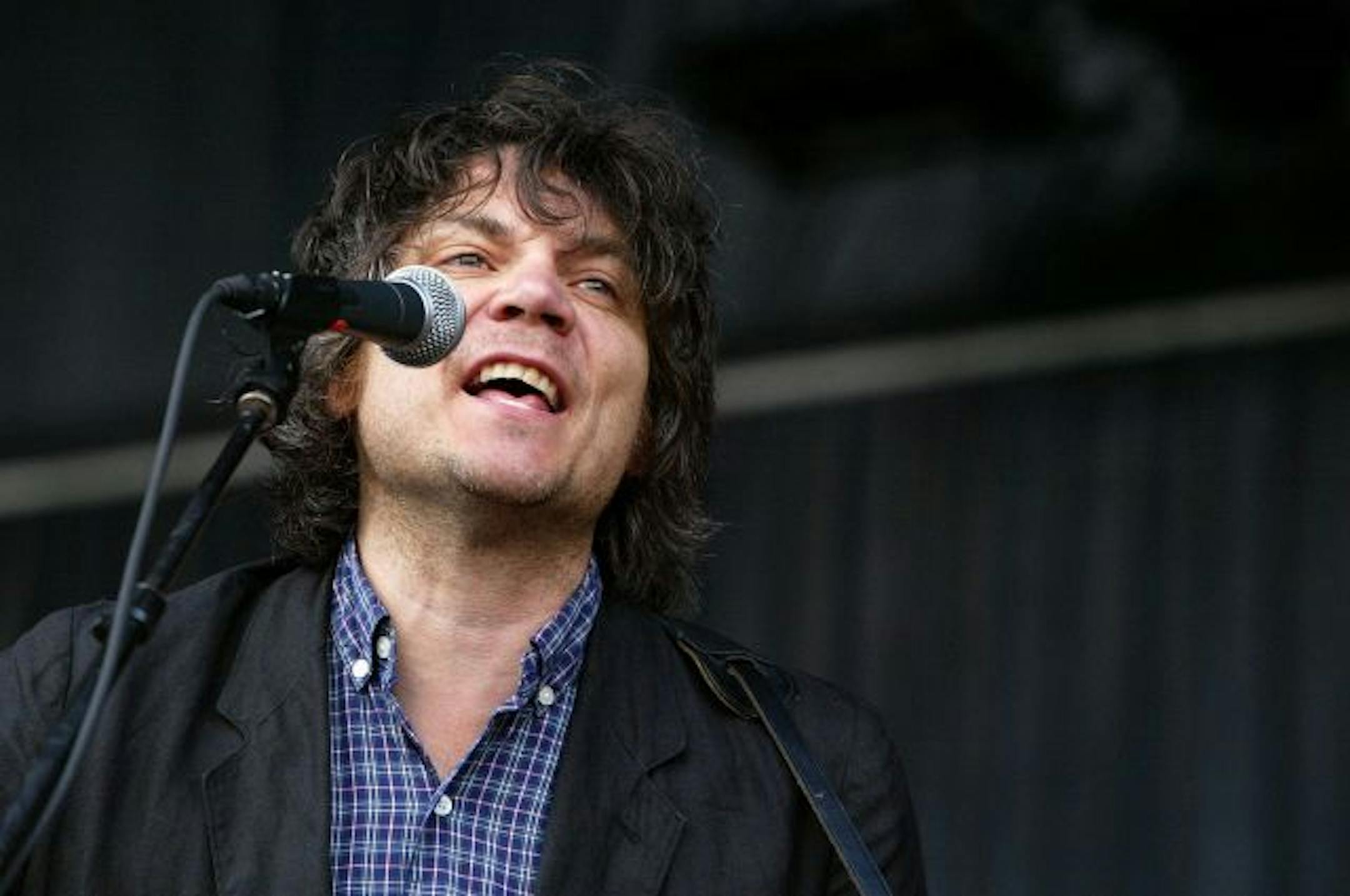 Musician Jeff Tweedy of Wilco performs during the 2009 Bonnaroo Music and Arts Festival on June 13, 2009 in Manchester, Tennessee.