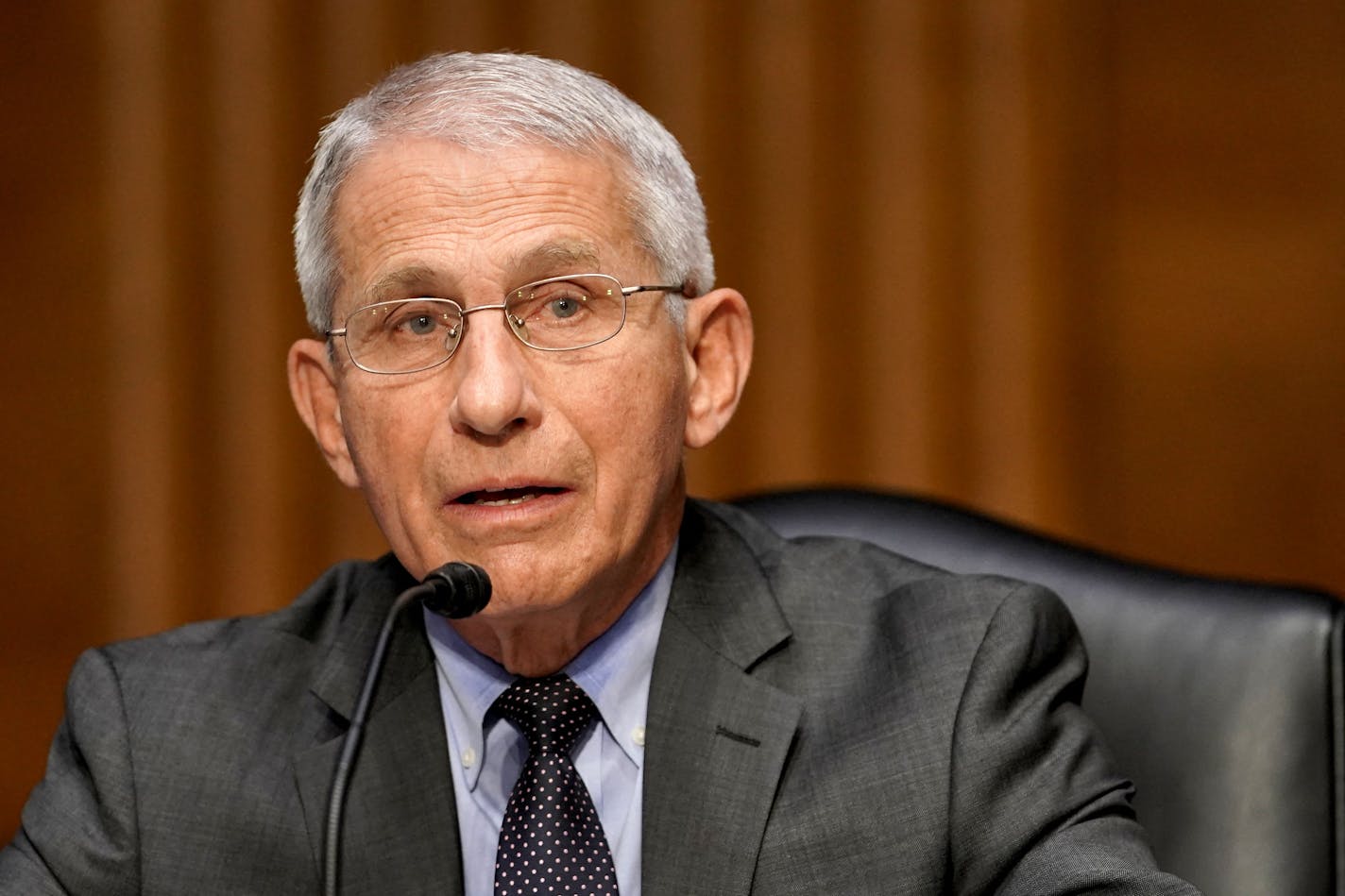 Dr. Anthony Fauci, director of the National Institute of Allergy and Infectious Diseases, on May 11, 2021. (Greg Nash/Pool/AFP via Getty Images/TNS) ORG XMIT: 24367233W