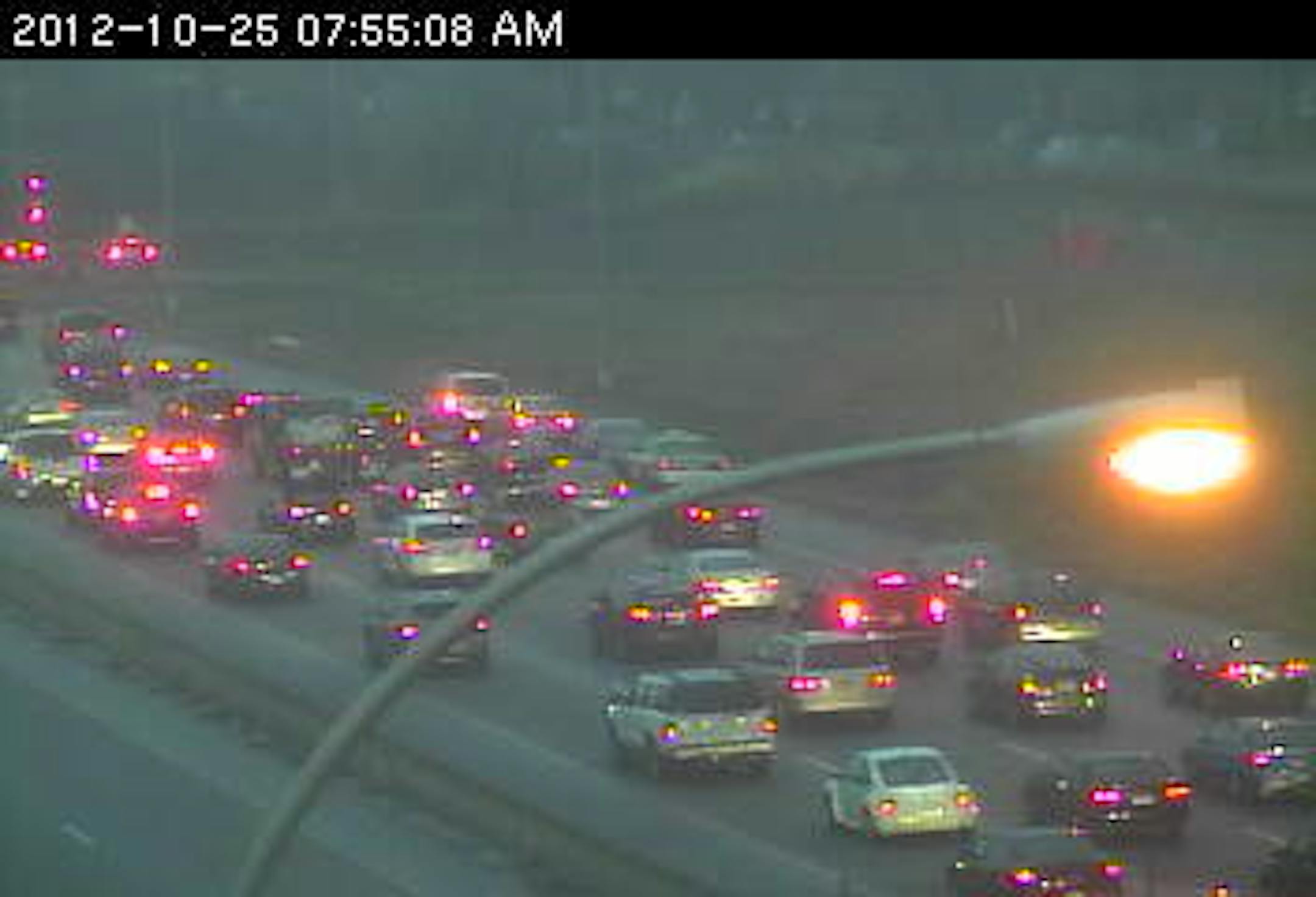 Delays on westbound 94 at Dale St. in St. Paul