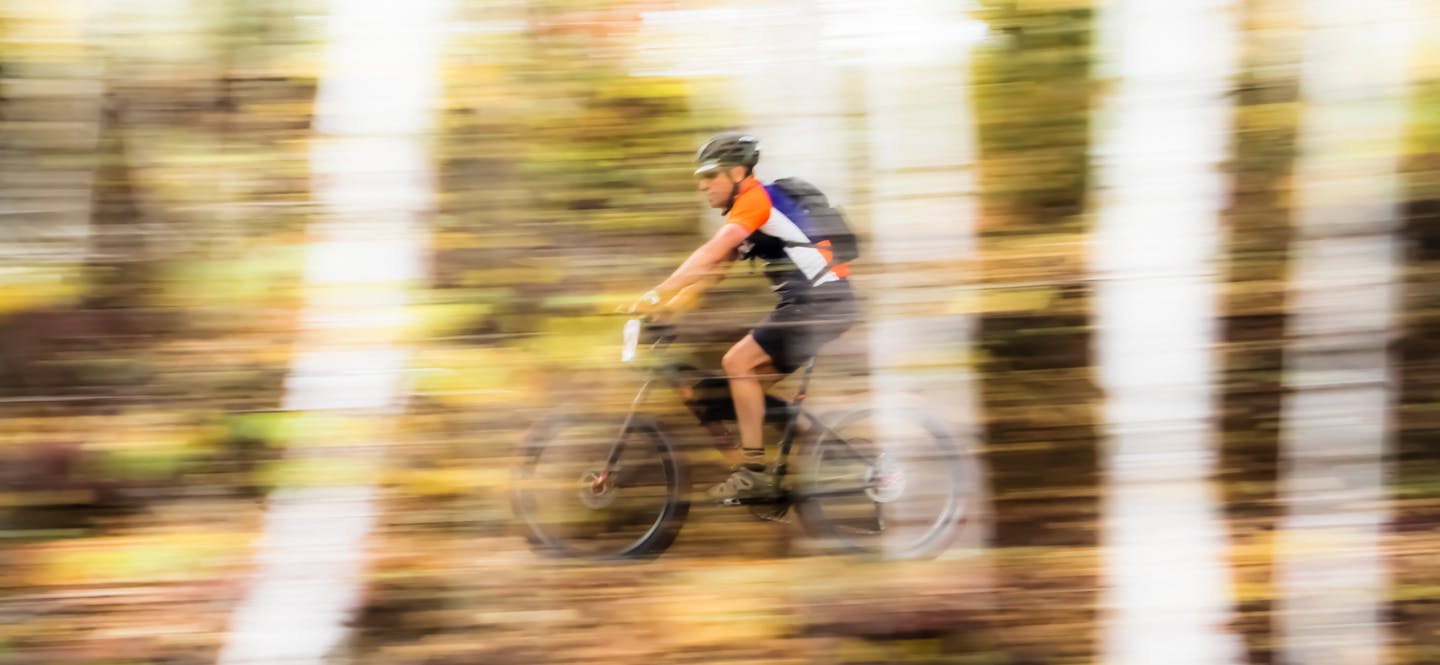 On the Cuyuna Country State Recreation Area trails.