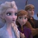 This image released by Disney shows Elsa, voiced by Idina Menzel, from left, Anna, voiced by Kristen Bell, Kristoff, voiced by Jonathan Groff and Sven