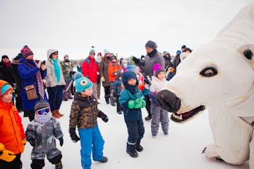 Art Shanty Projects celebrated one weekend of fun on ice before closing early because of warm temps, deteriorating ice.