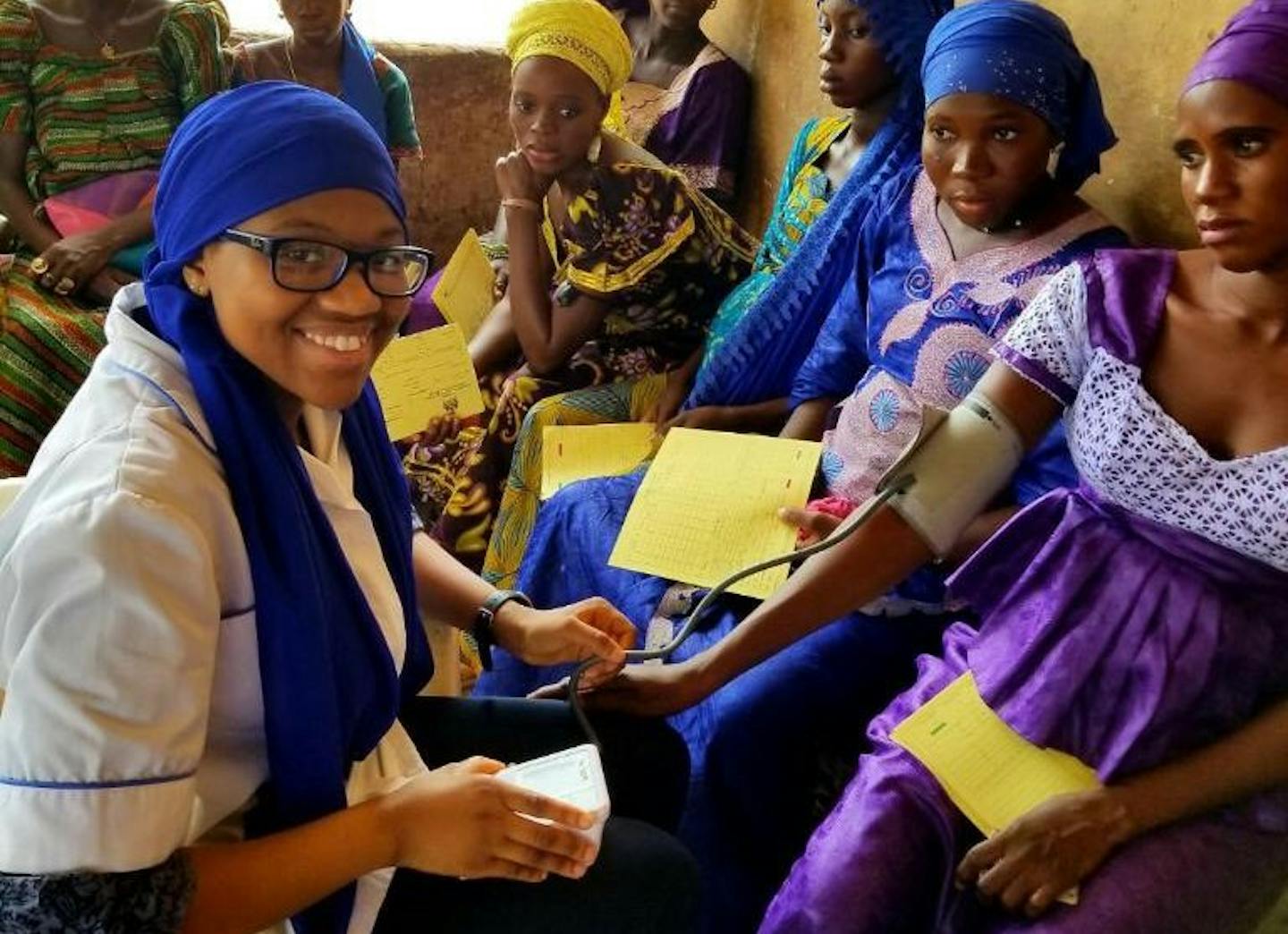 St. Thomas senior Fatoumata Jaiteh, left, took action after seeing shocking inequities in maternal care in her parents' homeland.