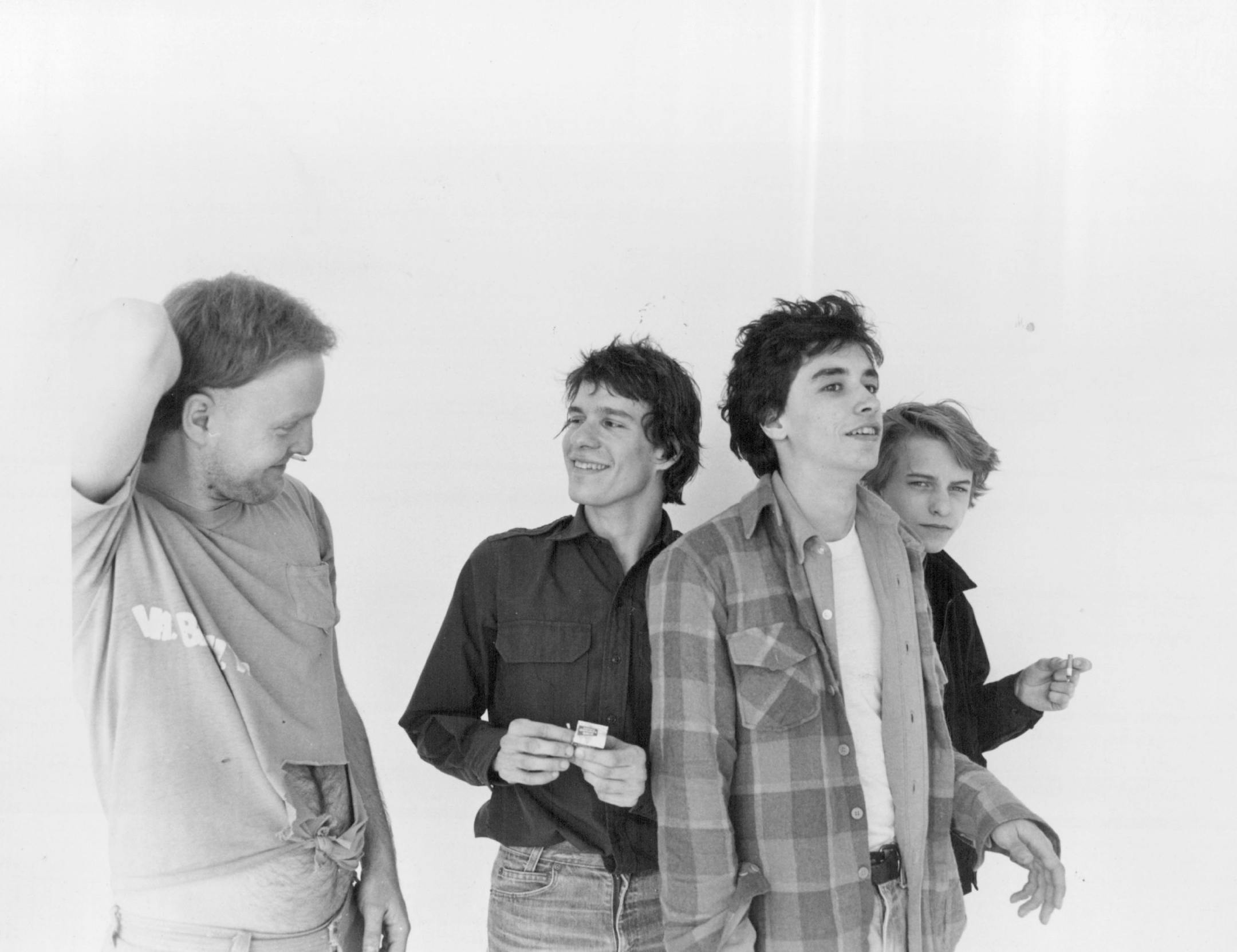 Another early shot of the Replacements, from left: Bob Stinson, Paul Westerberg, Chris Mars and Tommy Stinson.