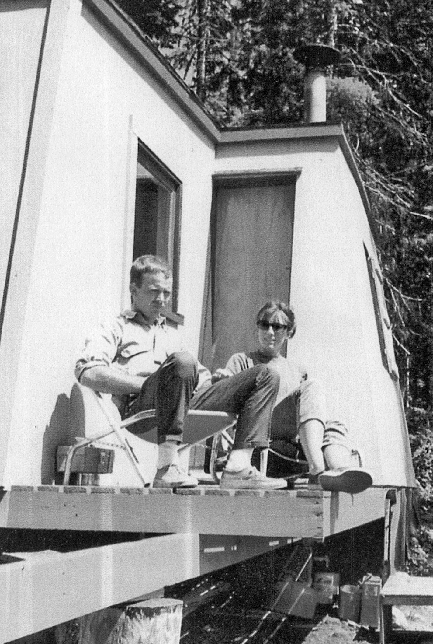 Dick and Joan Crosby aded a small addition to their cabin, and a deck, while they lived there in 1969-1970.