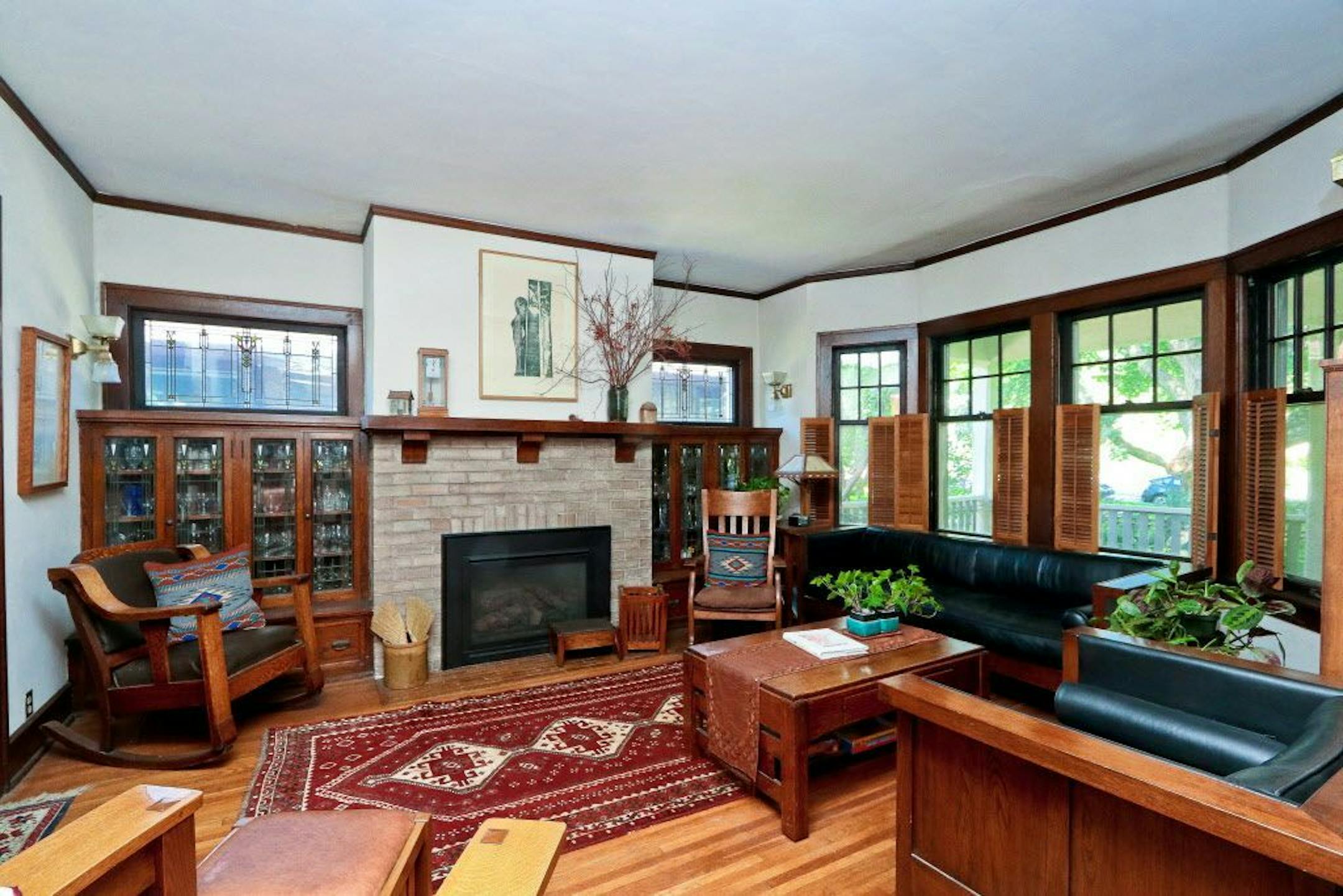 Inside the 1912 Craftsman home.