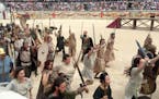 Hundreds of re-enactment actors from all over Europe trained for months before participating in the Great Roman Games, staged in the same Roman amphit