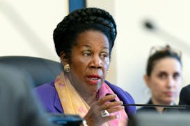FILE - House Judiciary Crime and Federal Government Surveillance Subcommittee Ranking Member Rep. Sheila Jackson Lee, D-Texas, delivers opening statem