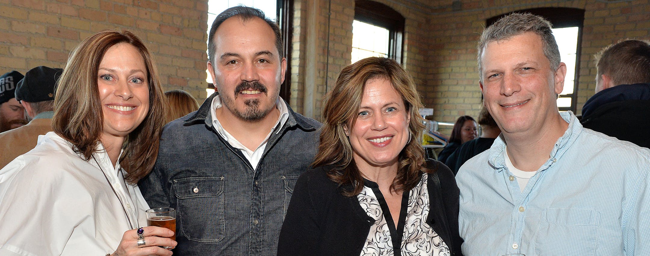 From left, Amy and Shane Goering and Brenda and Matt Linzbach.