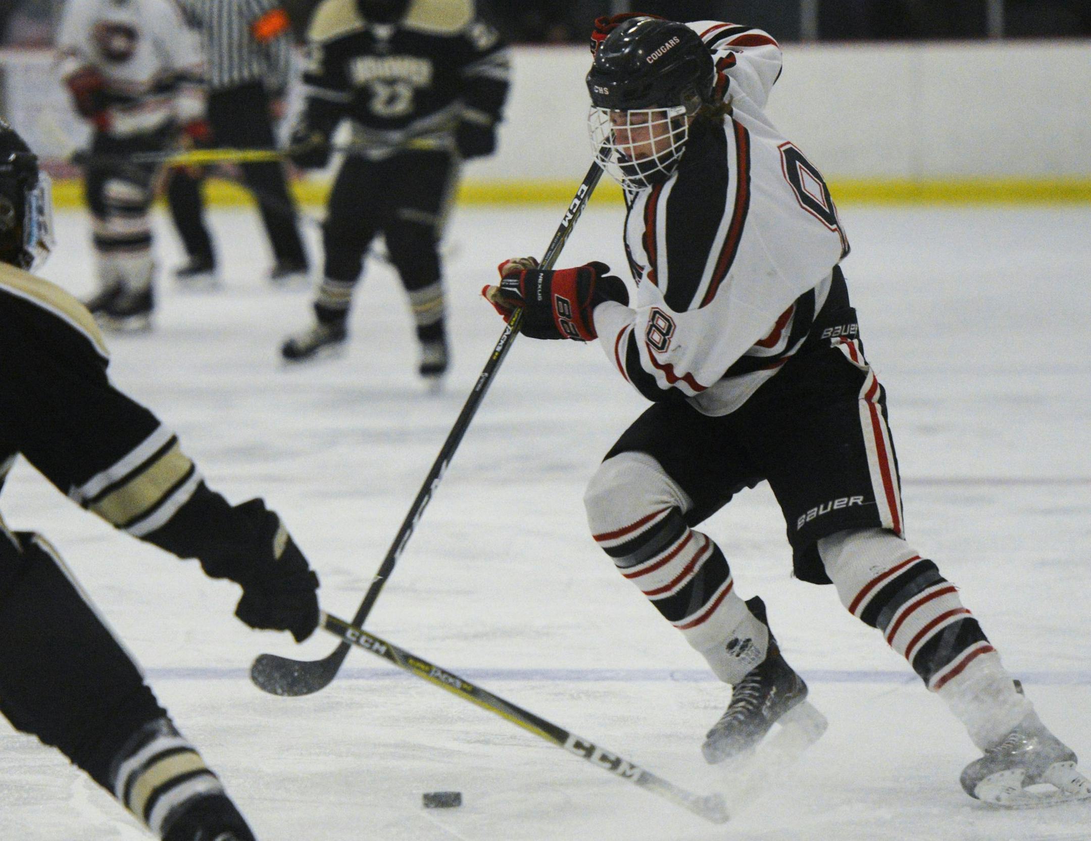 Centennial player Carter Wagner (8), Centennial vs. Andover 2/1/18 Photo by Carter Jones, SportsEngine