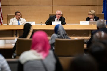 Attorney General Keith Ellison, Governor Tim Walz and Chief Justice Lorie Skjerven Gildea spoke about delaying the decision in the pardon decision for