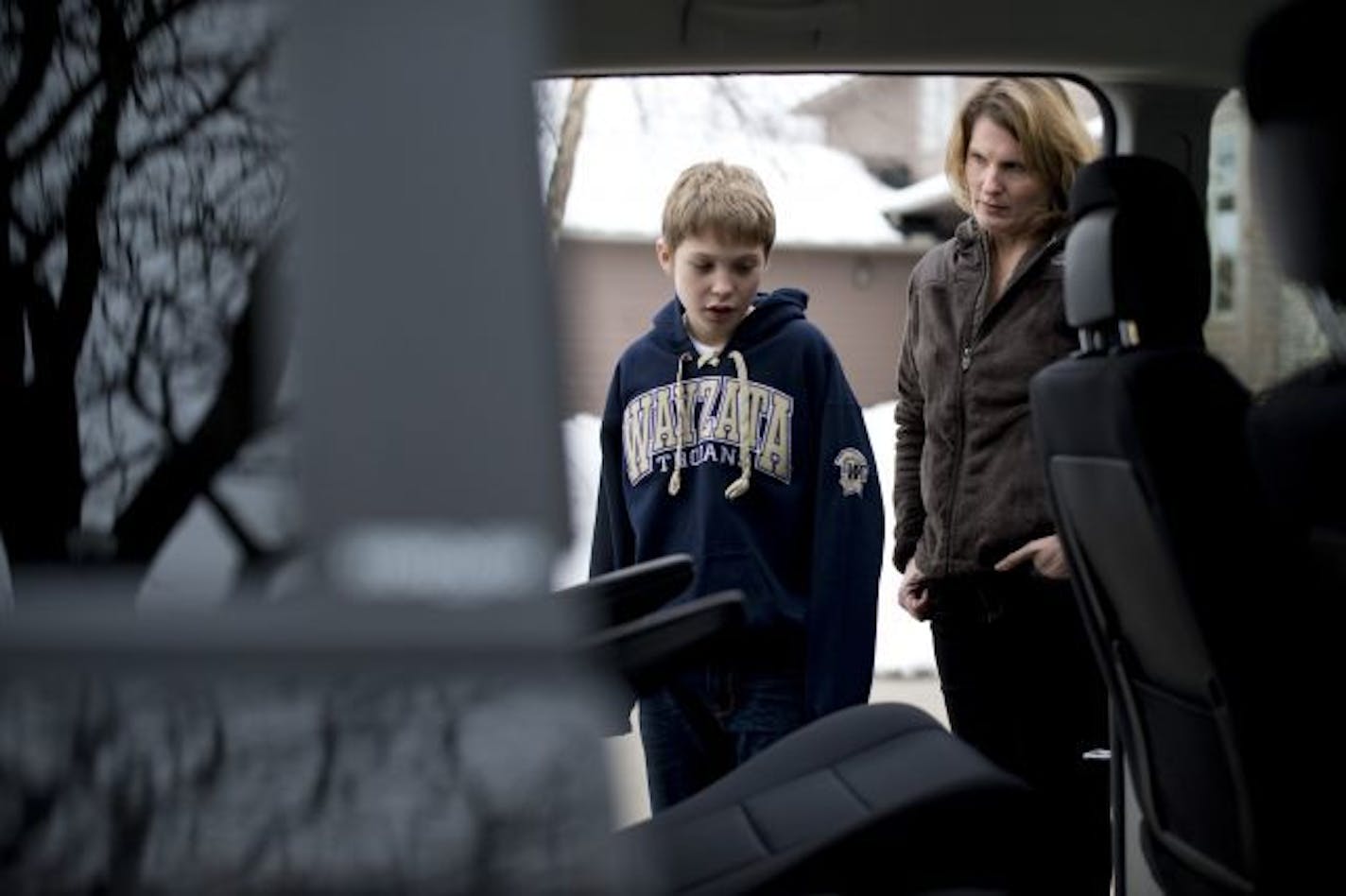 Max Ruhland, 10, described the scene when Joseph John Benitz, a debt collector with a long rap sheet showing a history of abusive and reckless behavior, tried to take his mother's car and threw her cell phone when she called her husband. His mom, Sharon Ruhland, had returned the car to the dealership already when she and her husband Joe purchased this new one.