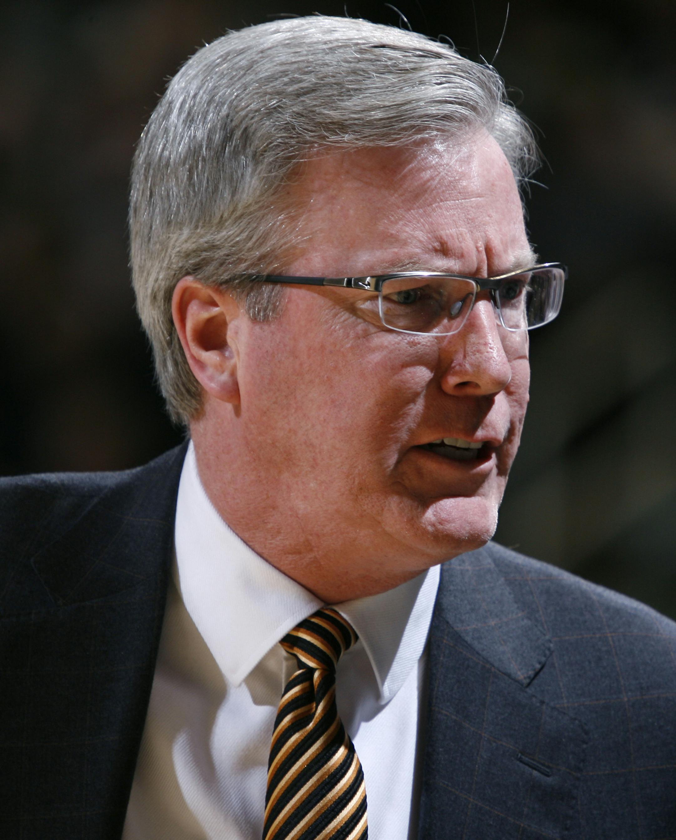 Iowa coach Fran McCaffery is seen during the second half of an NCAA college basketball game against Michigan State, Thursday, March 6, 2014, in East Lansing, Mich. Michigan State won 86-76. (AP Photo/Al Goldis)