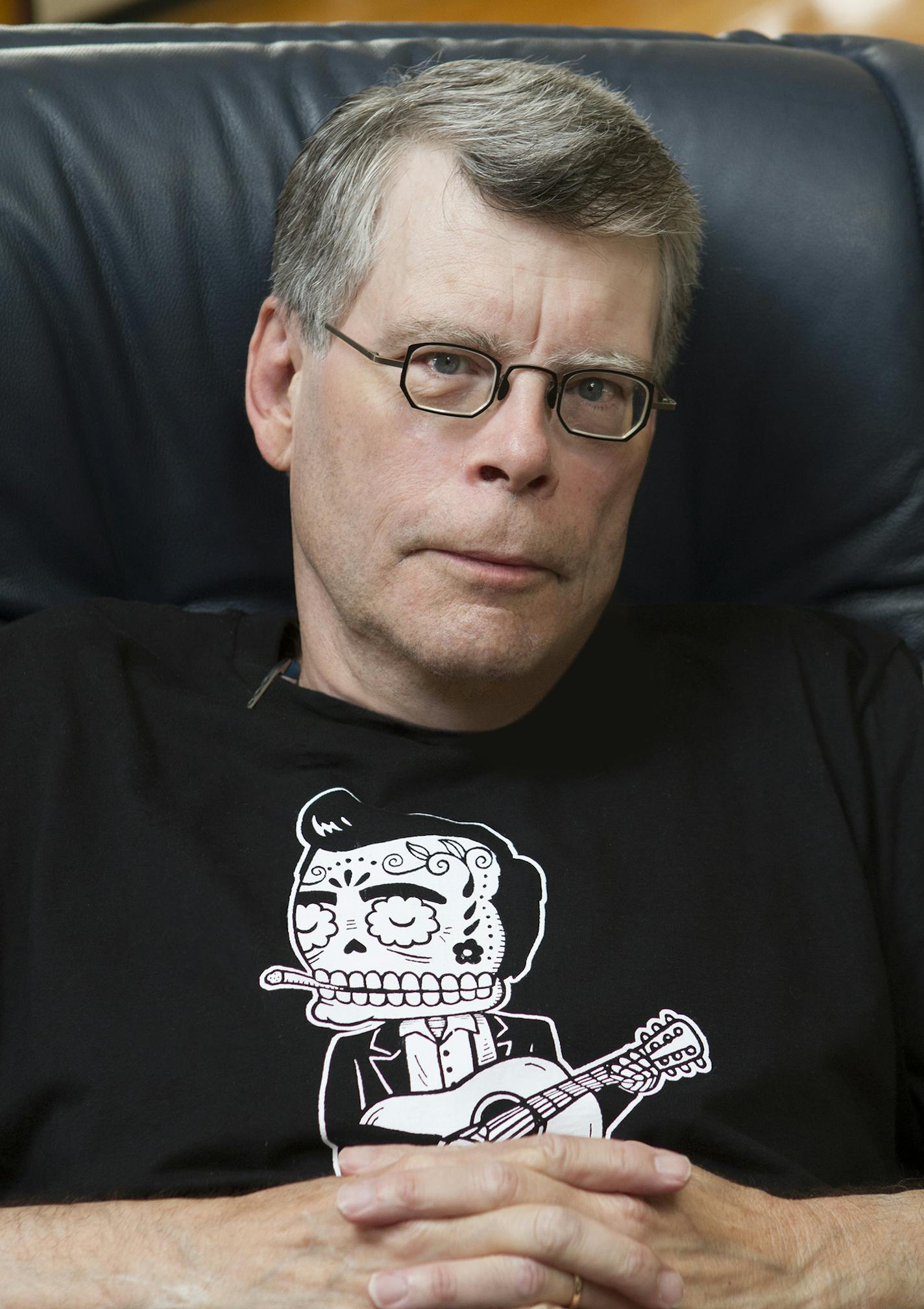 Stephen King Photo by Shane Leonard ORG XMIT: MIN1405211058340355