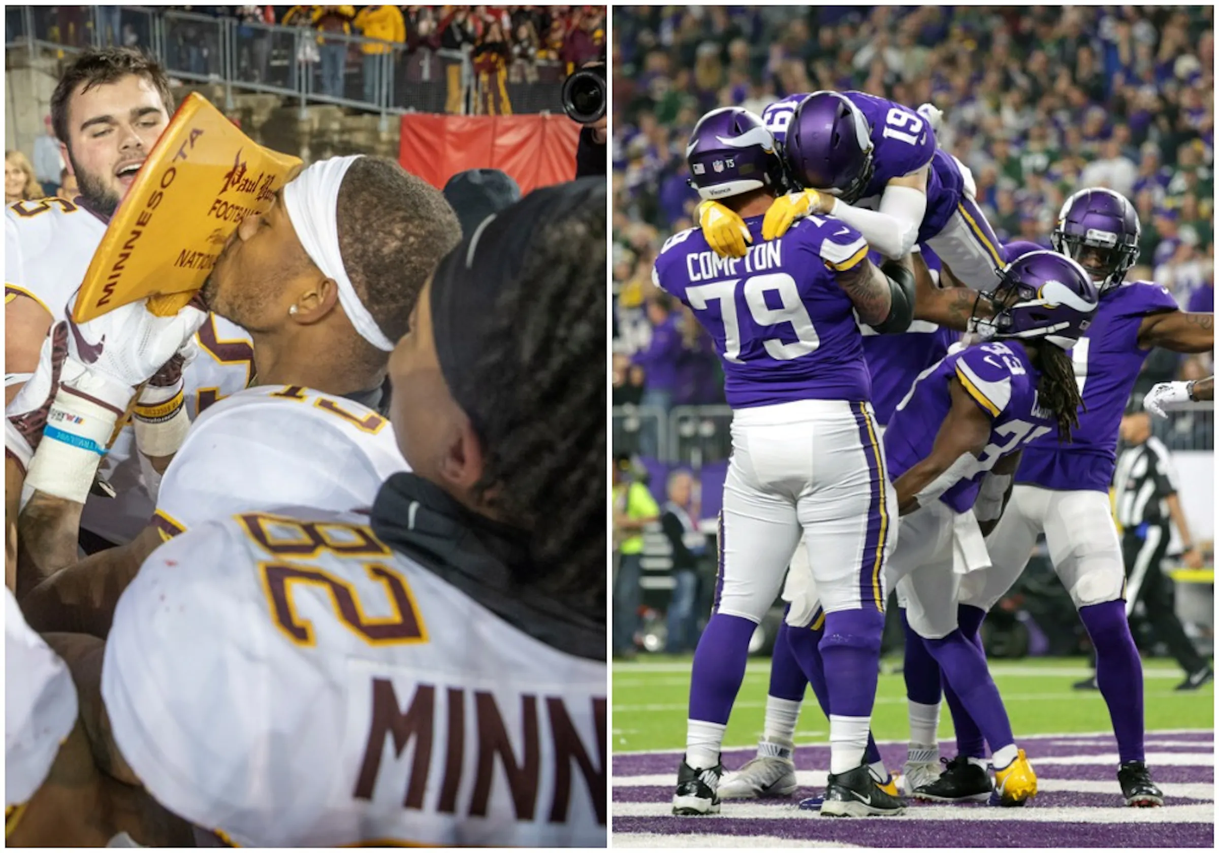 This was the first Gophers/Vikings weekend Wisconsin sweep in history*