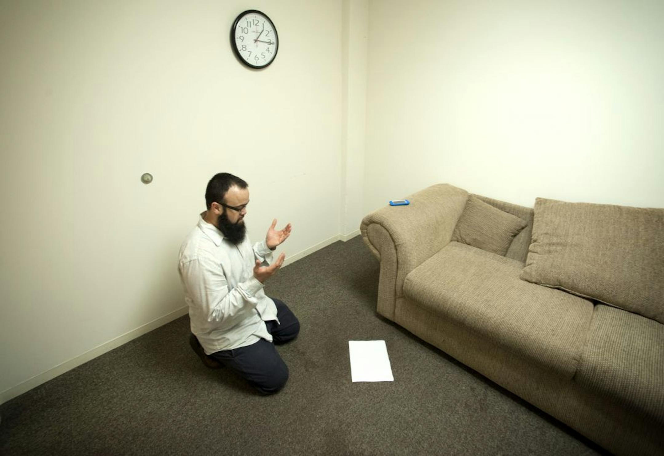 Mohammad Zafar is grateful his employer, Metropolitan State University in St. Paul, provides a room where Muslims may pray during the day.