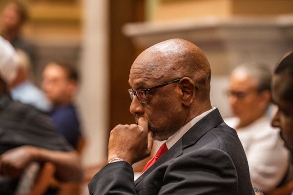 Cedric Alexander listens as the Minneapolis City Council and residents offer their opinions on his nomination to serve as the city’s first community