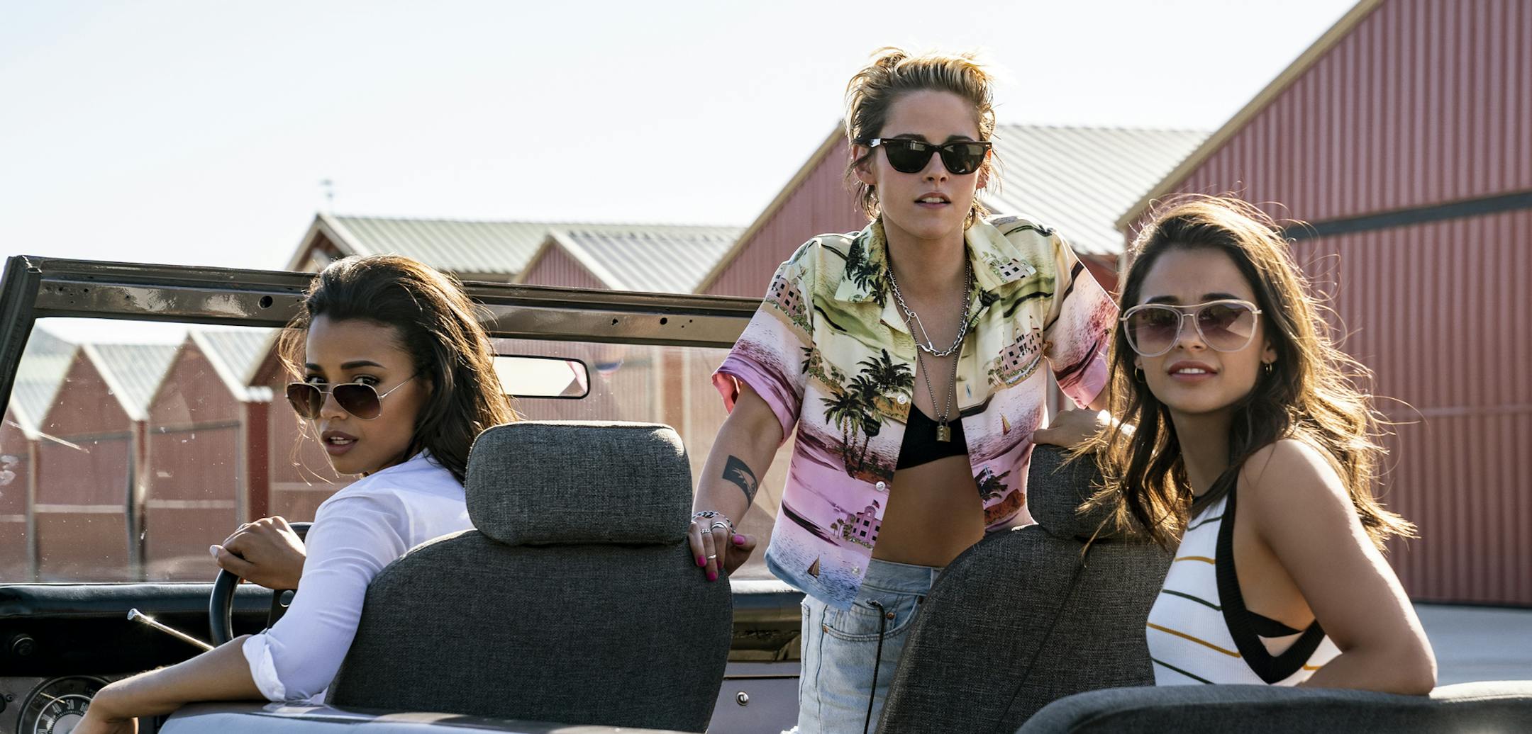 Ellen Balinska, Kristen Stewart and Naomi Scott in "Charlie's Angels."