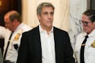 FILE - Michael Cohen returns to the courtroom at New York Supreme Court, Oct. 25, 2023, in New York. The hush money trial of former President Donald T