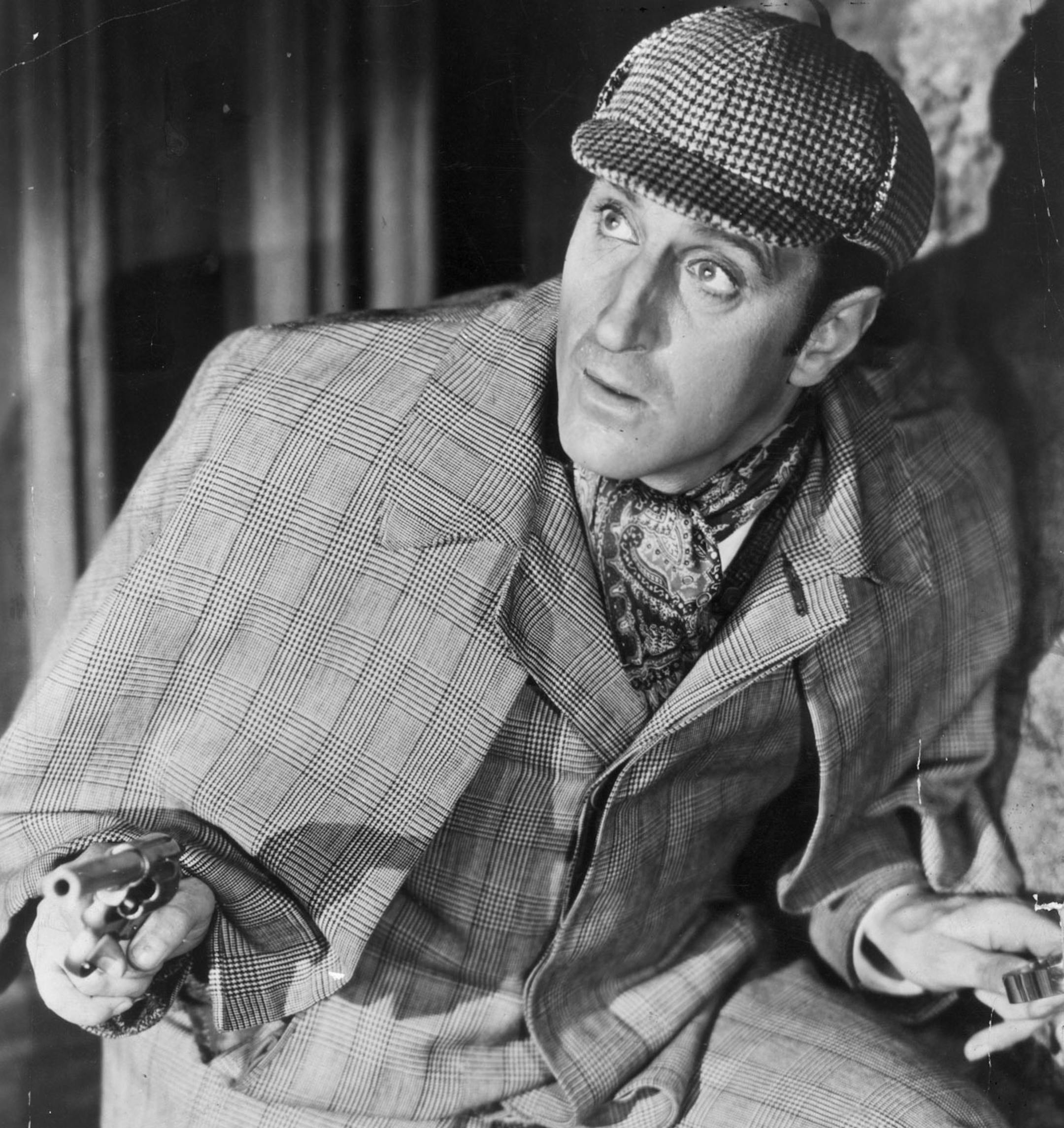 Among the 250-plus portrayals of Sherlock Holmes: Basil Rathbone in 1939.