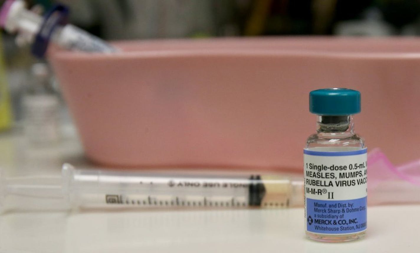 MMR virus vaccine (measles, mumps, rubella) at Logan Square Health Center in Chicago, Ill. on Thursday, May 9, 2019.