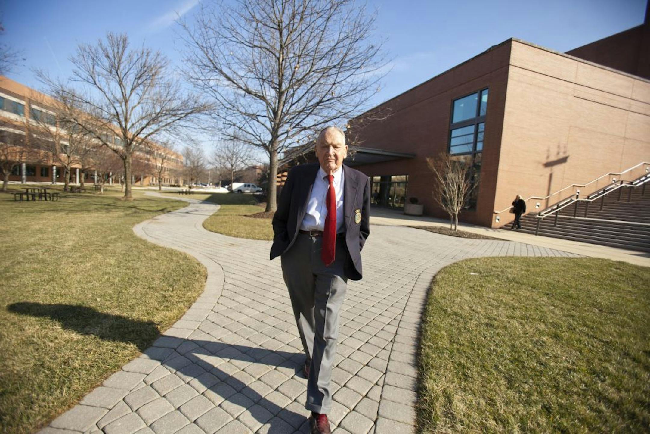 John Bogle, founder of Vanguard, a mutual fund company, at the company's offices in Malvern, Penn., Jan. 25, 2012. After at least six heart attacks and one heart transplant, Bogle has managed to witness a triumph with his company, which was once derided for not even trying to beat the market with its index funds that are now the industry standard. (Jessica Kourkounis/The New York Times) -- PHOTO MOVED IN ADVANCE AND NOT FOR USE - ONLINE OR IN PRINT - BEFORE AUG. 12, 2012. --