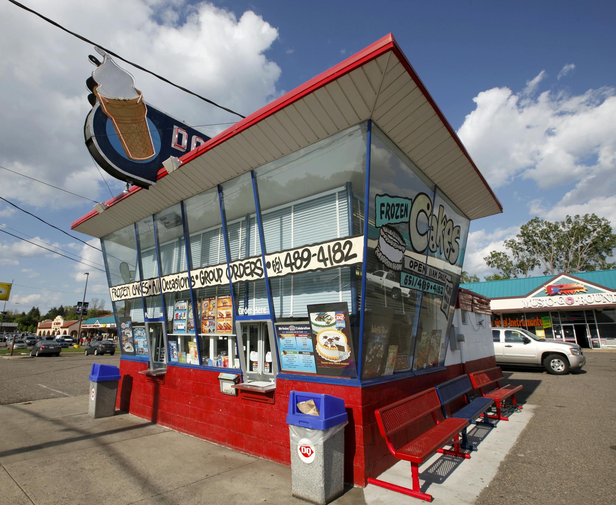 With its canted windows and classic neon sign, this thoroughly modern Dairy Queen is still open for business in Roseville.