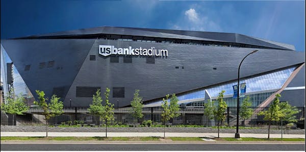 A rendering of a perimeter fence planned for U.S. Bank Stadium in Minneapolis.
