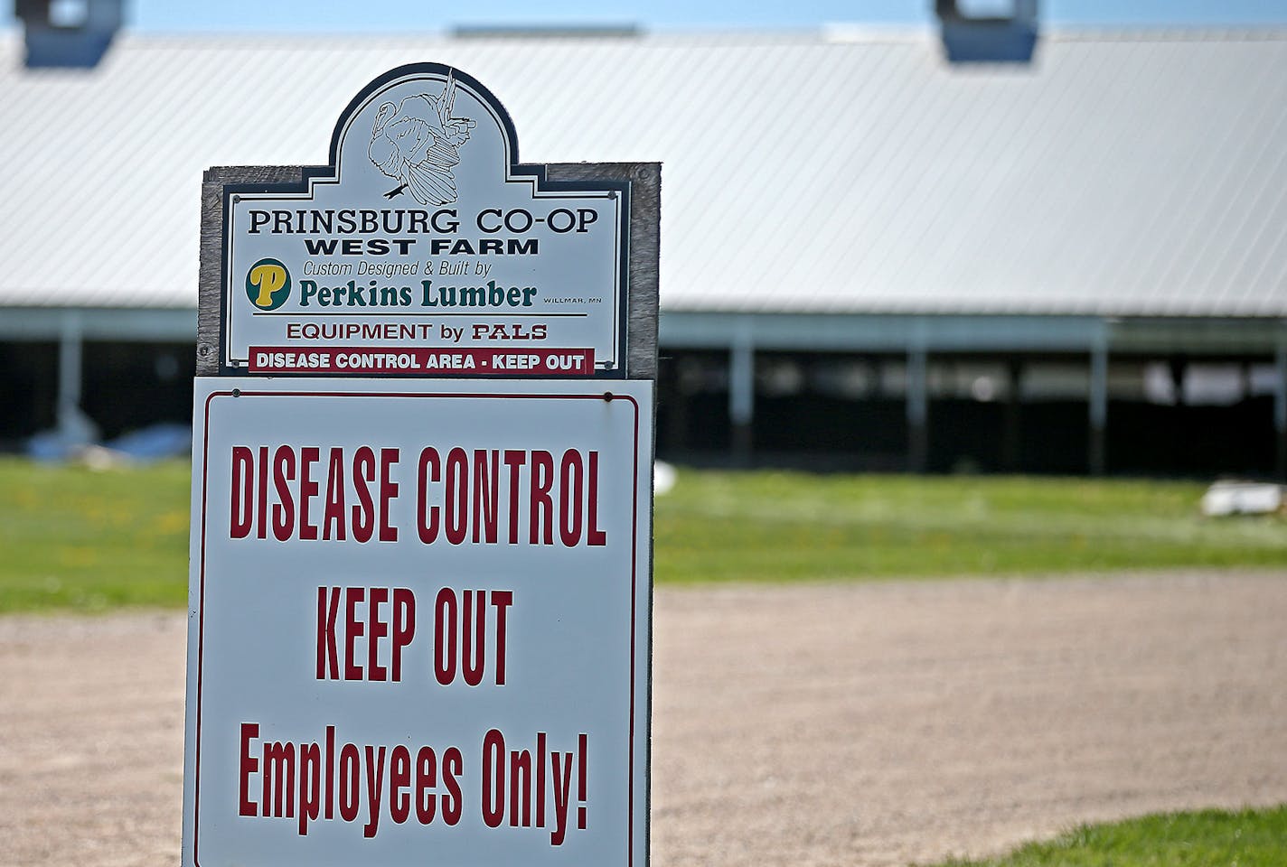 A turkey farm in Prinsburg, Minn., is one of many on quarantine since the bird flu outbreak began.