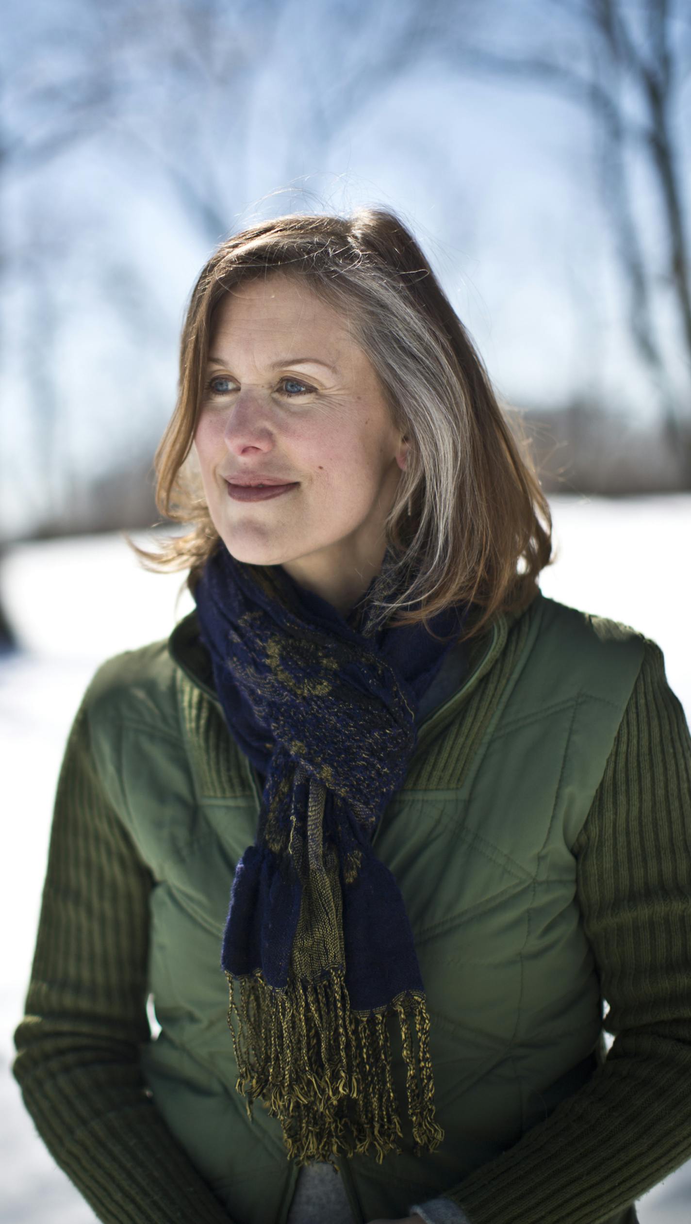 Sarah Stonich is a local author who kind of flown under the radar despite getting international praise for her three previous books, two story collections and a memoir about building a cabin up north that radiates a strong sense of Minnesota place. Vacationland, her latest story collection, is getting her strongest reviews yet. She was photographed at Silverwood Park in St. Anthony, Minn., on Friday, March 22, 2013.] (RENEE JONES SCHNEIDER * reneejones@startribune.com)