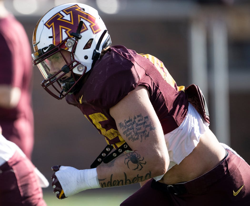 Gophers linebacker Cody Lindenberg will need to keep an eye on Cornhuskers quarterback Jeff Sims, who transferred from Georgia Tech.