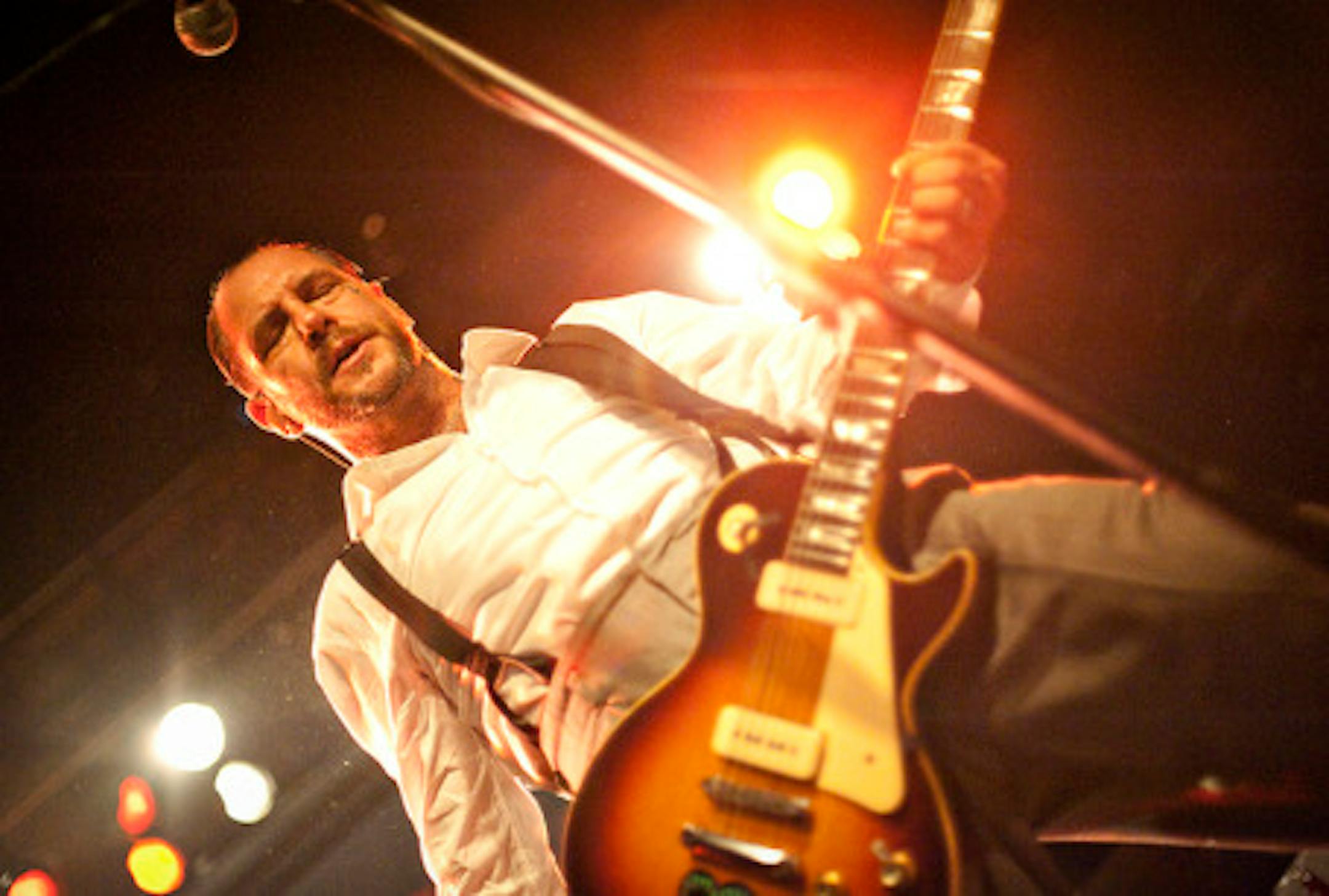 Social Distortion frontman Mike Ness at First Avenue on Tuesday night. / By Leslie Plesser