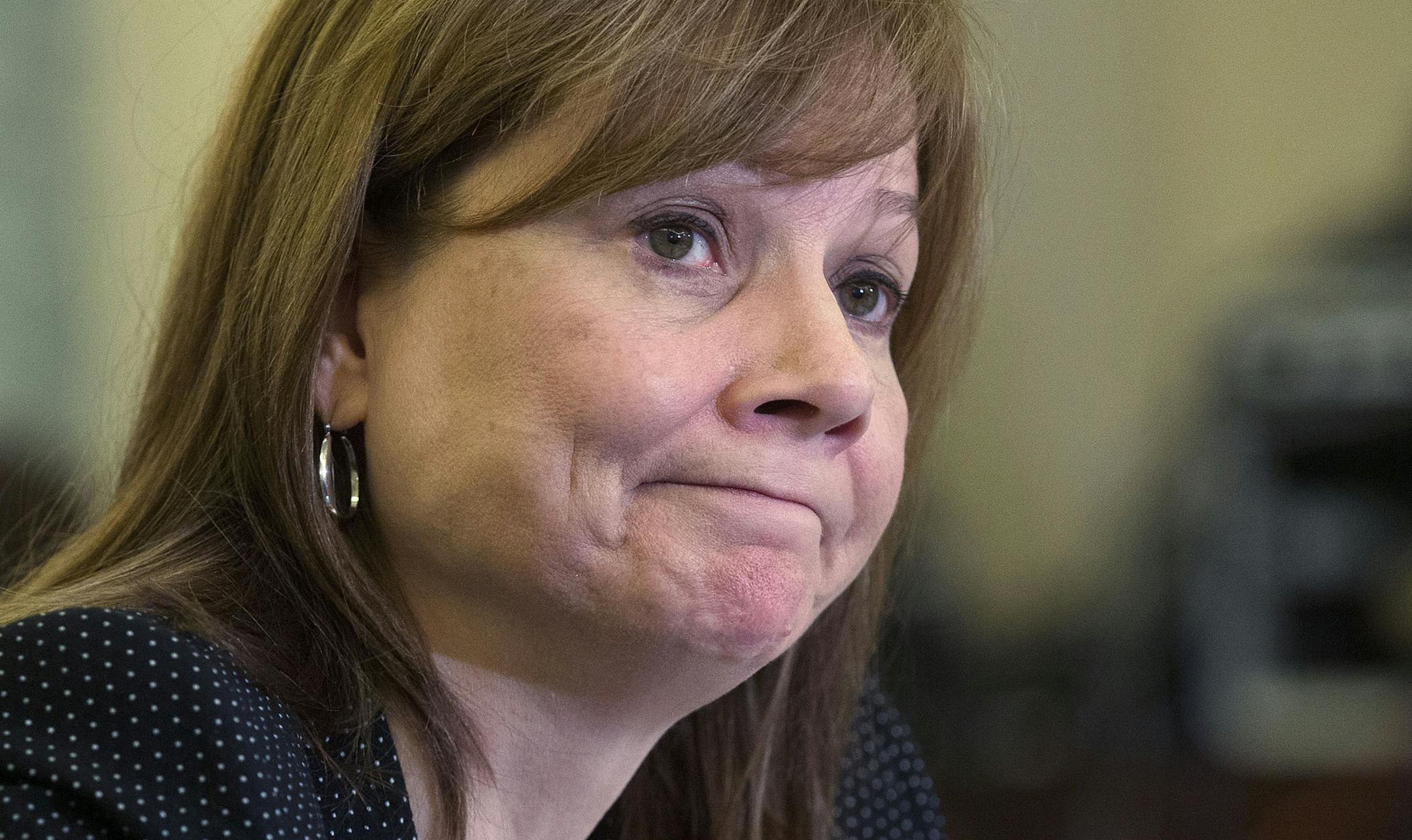 Mary Barra, chief executive of General Motors, testifies during a Senate Commerce, Science, and Transportation subcommittee hearing on Capitol Hill in Washington, April 2, 2104. During the hearing, Sen. Claire McCaskill (D-Mo.)said the company had a “culture of cover-up” that allowed an employee to lie under oath and discouraged quick action on fixing a car defect linked to 13 deaths. (Doug Mills/The New York Times)