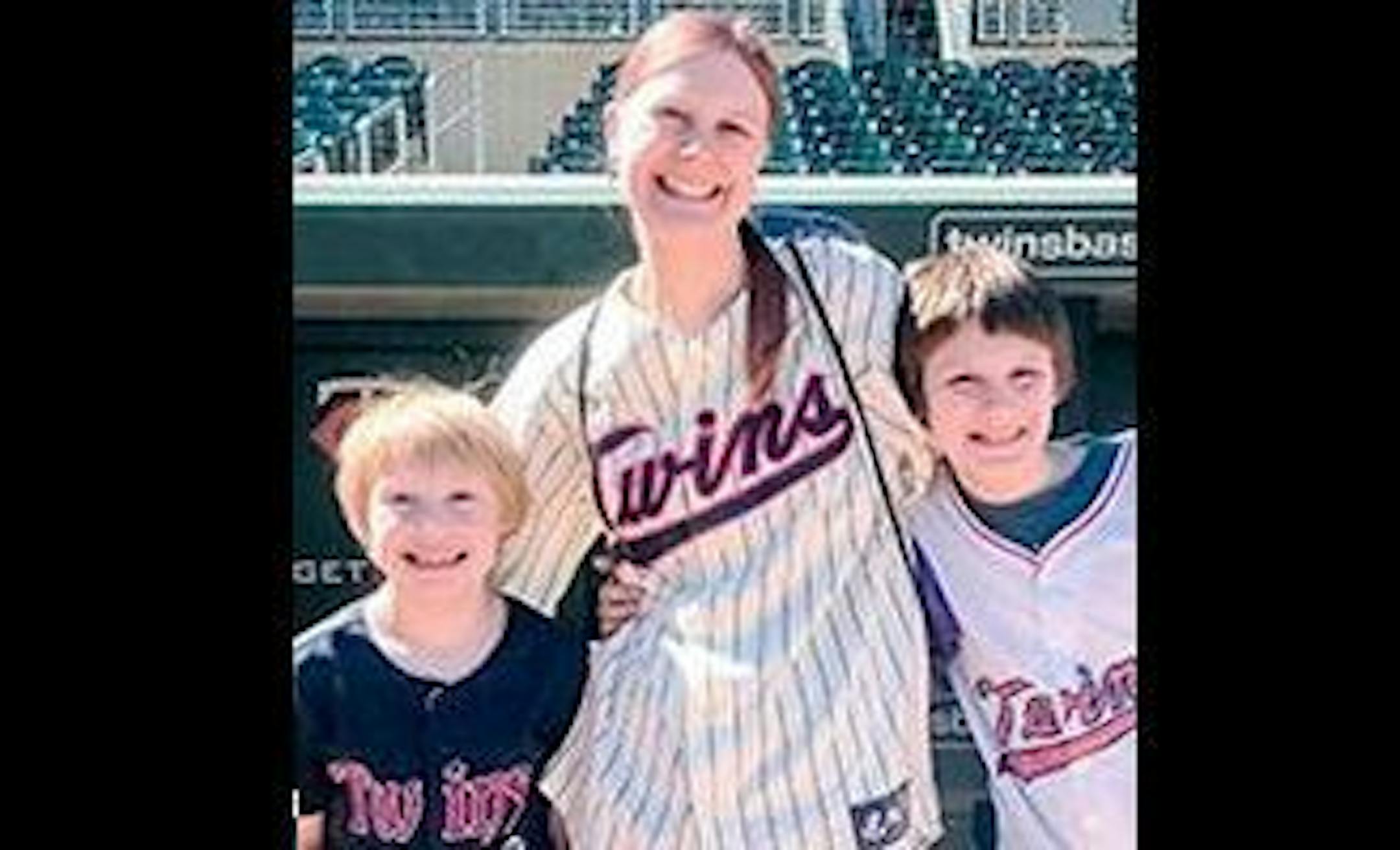 Kjersten Schladetzky, with 8-year-old Nelson and 11-year-old William.