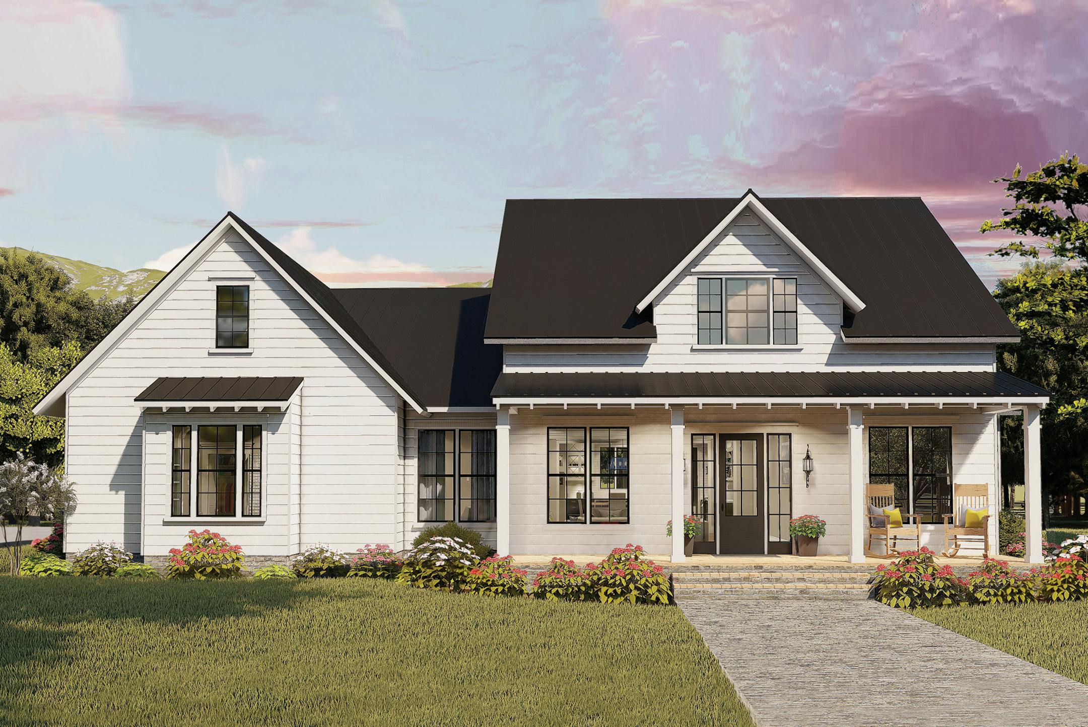 Country charm meets contemporary layout.