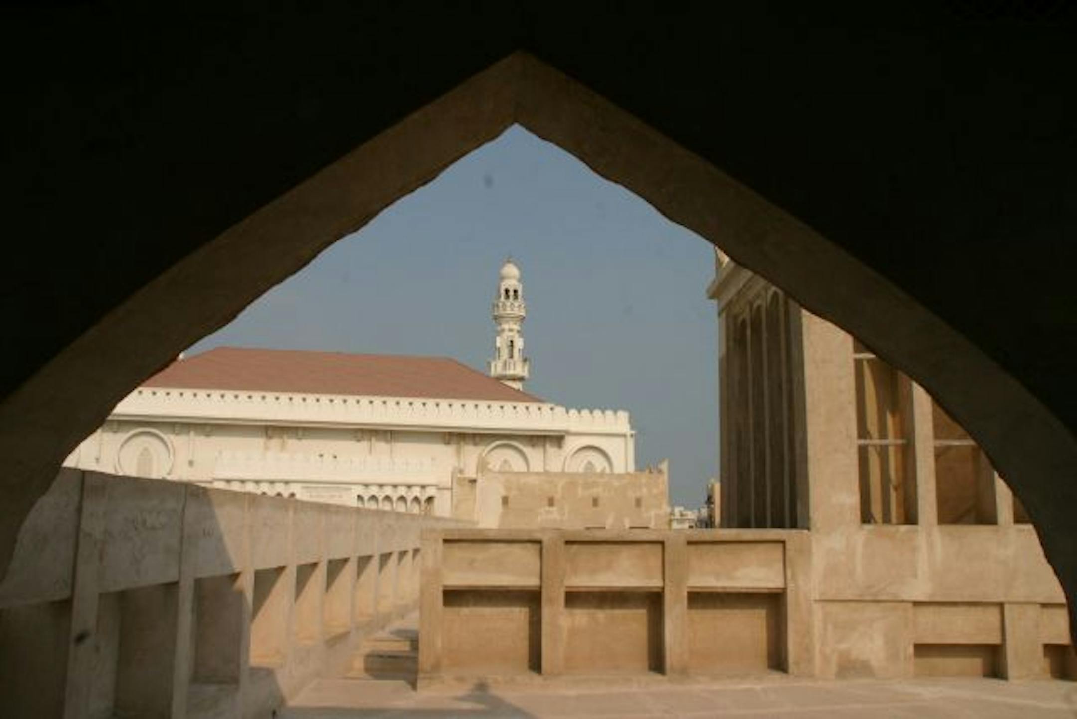 This is a rooftop photo of Shaik Isa's house in Bahrain.
