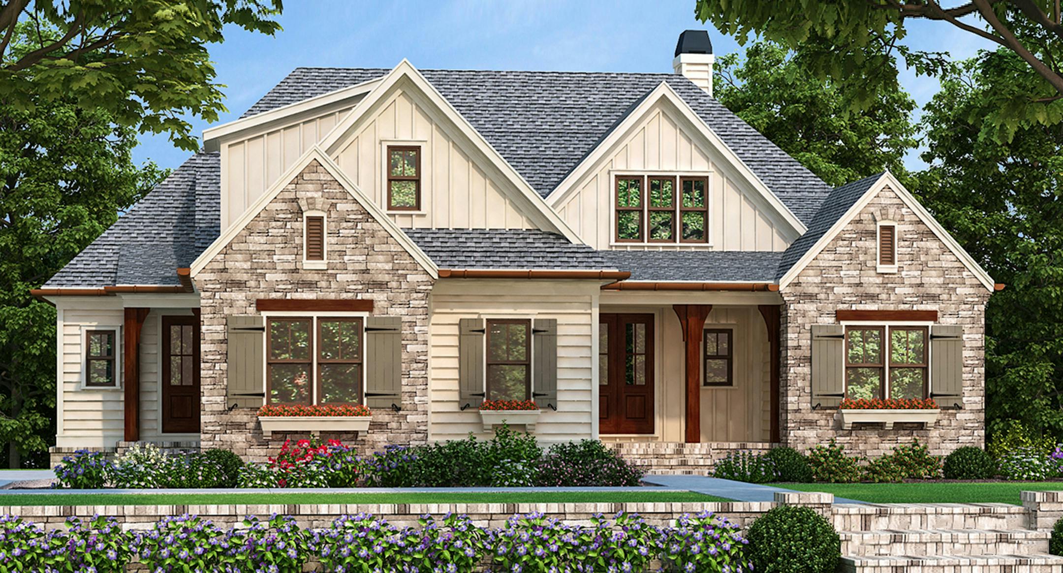 Home plan: Fresh modern twist on country style