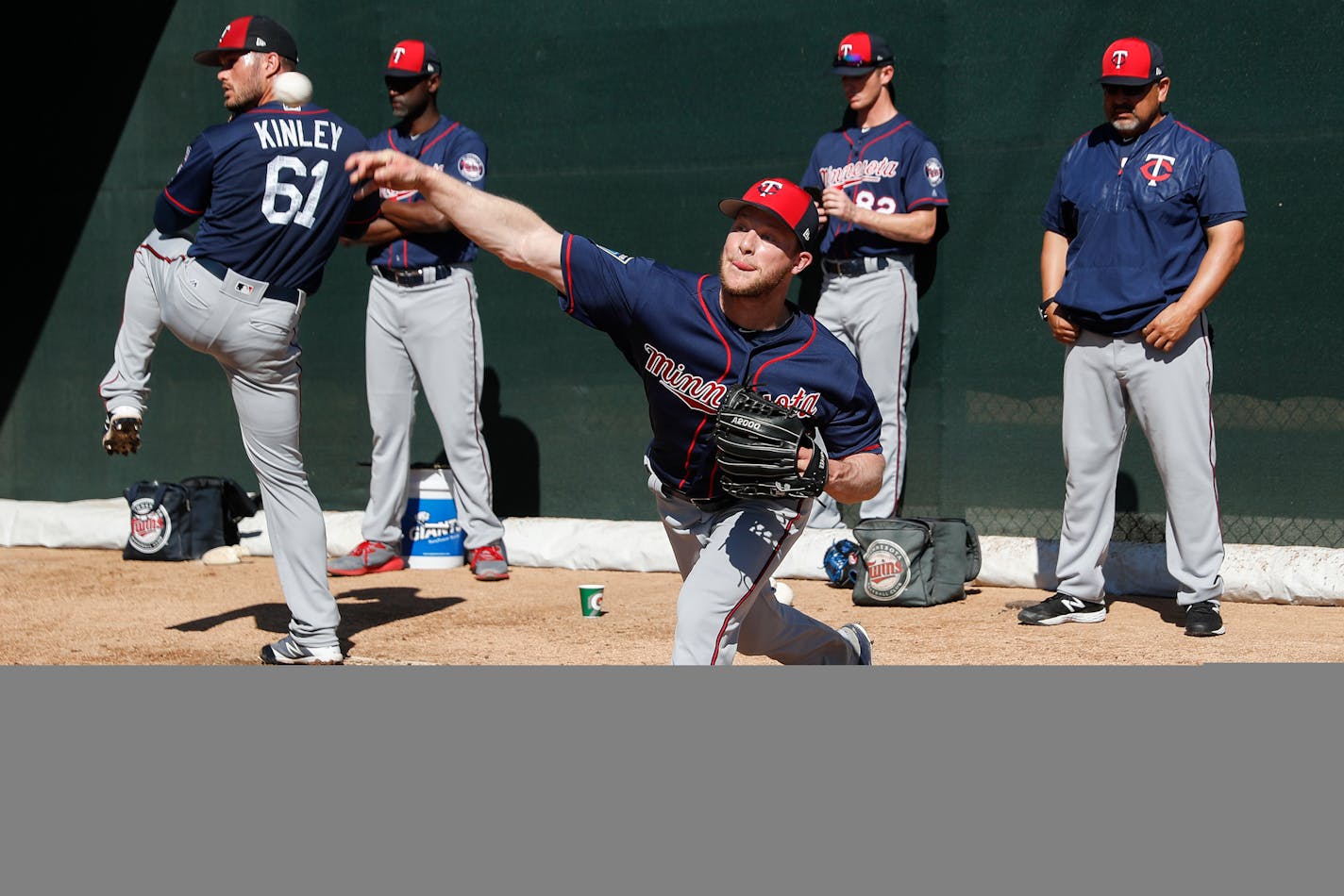 The Twins have designated hard-throwing Tyler Kinley for assignment.