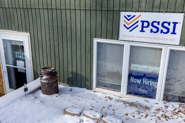 The PSSI hiring business is on the lower level of a building just steps from the Worthington High School football field.