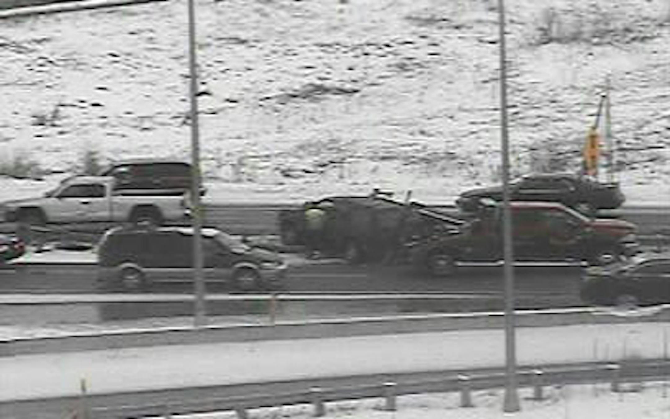 The State Patrol responded to a spinout on the merge from westbound I-94 to Hwy. 252 in Brooklyn Center.