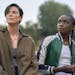 This image released by Netflix shows Charlize Theron, left, and Kiki Layne in a scene from "The Old Guard," premiering July 10 on Netflix. (Aimee Spin