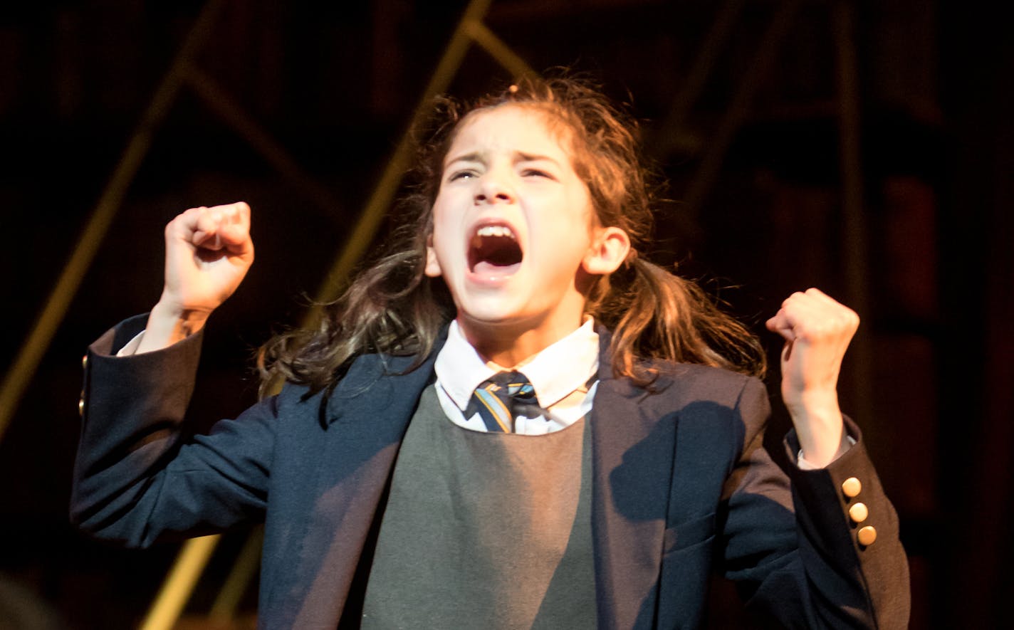 Sofia Salmela in Children's Theatre Company's "Matilda the Musical."