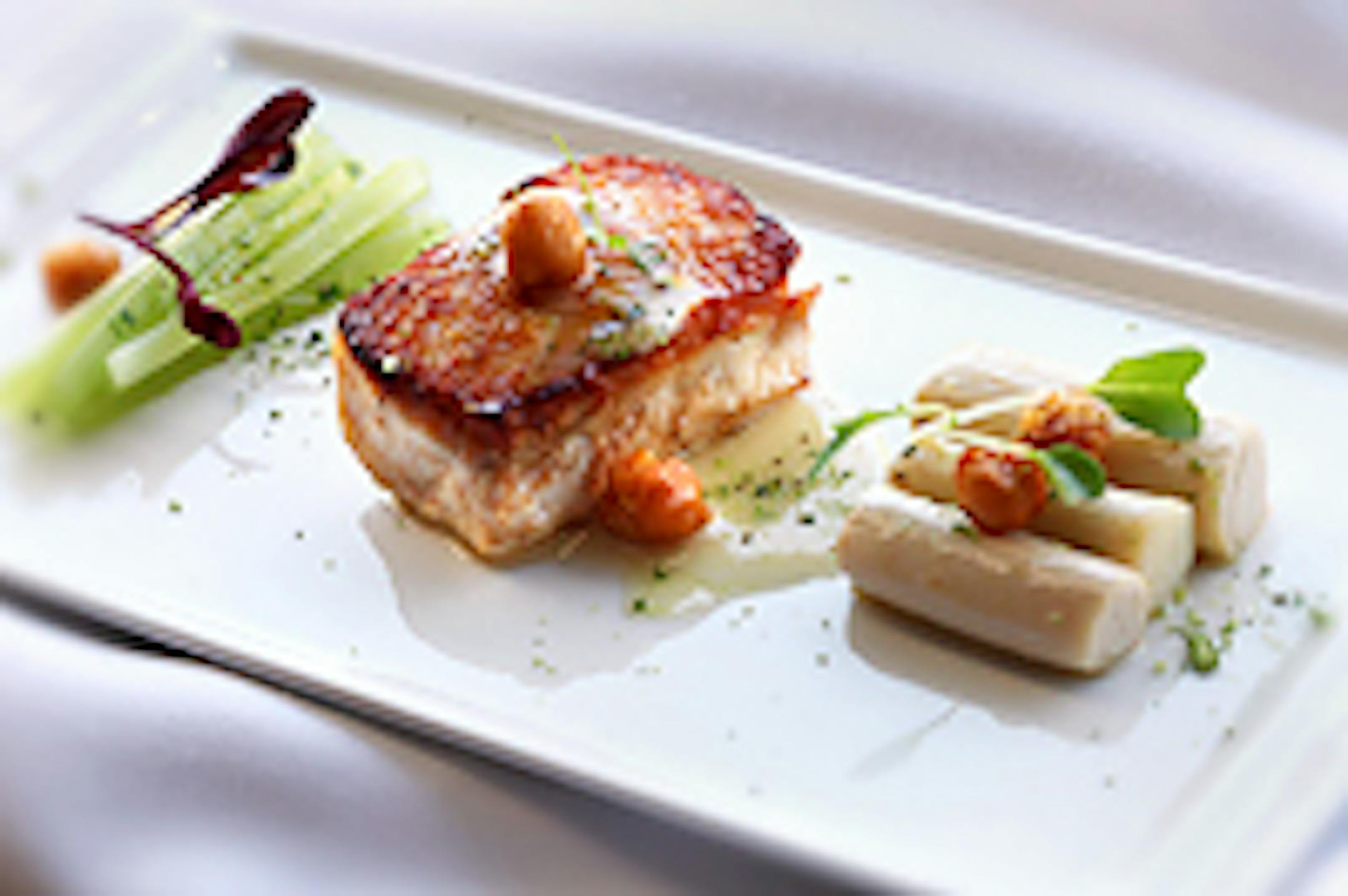 House-smoked sturgeon