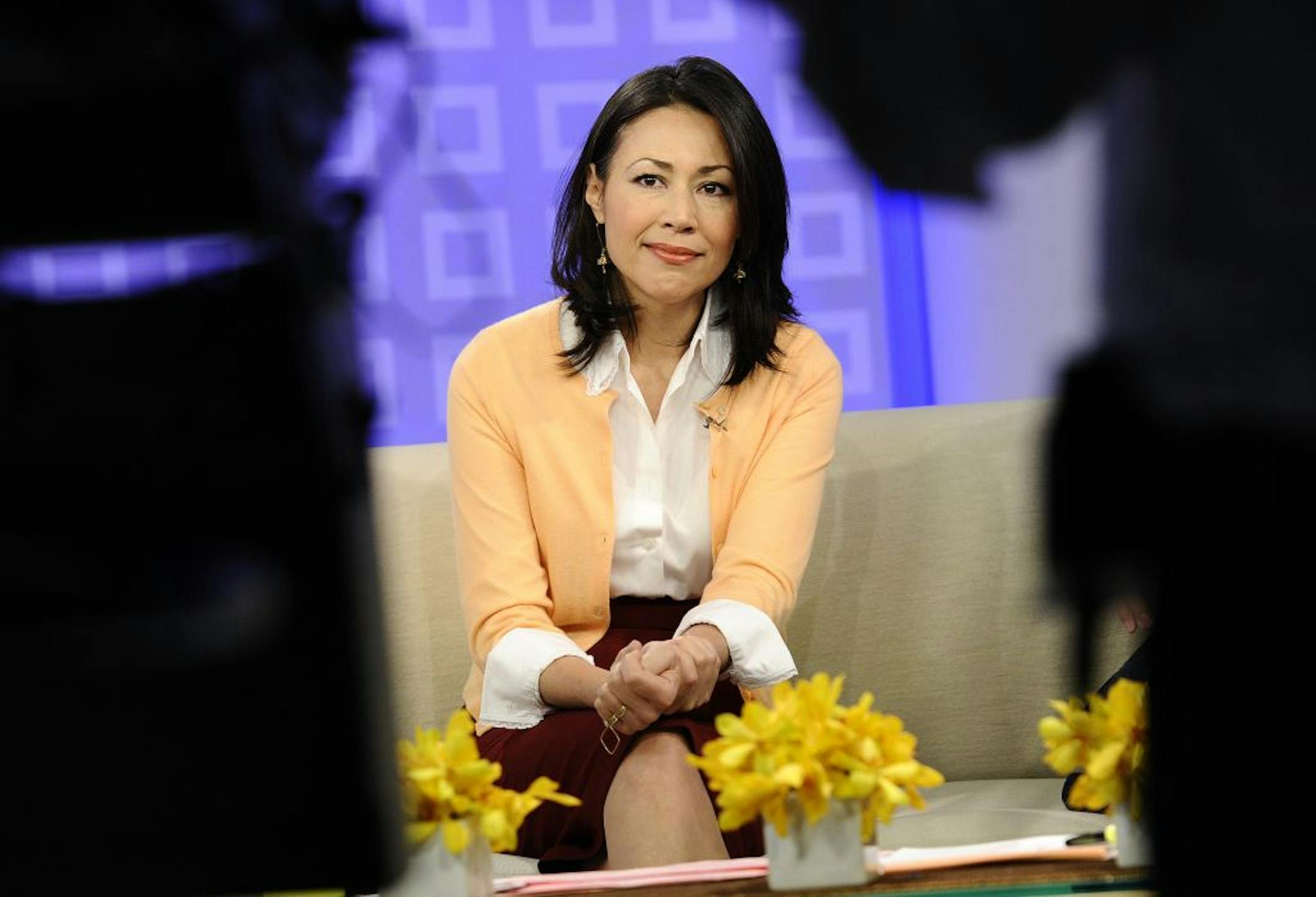 FILE - This July 27, 2011 file photo released by NBC shows co-host Ann Curry on the "Today" show in New York. Curry offered a tearful goodbye as co-host of NBC's "Today" show on Thursday, June 28, 2012. Curry, who joined the show as a news anchor in 1997, will remain at NBC News to be anchor-at-large and national and international correspondent.