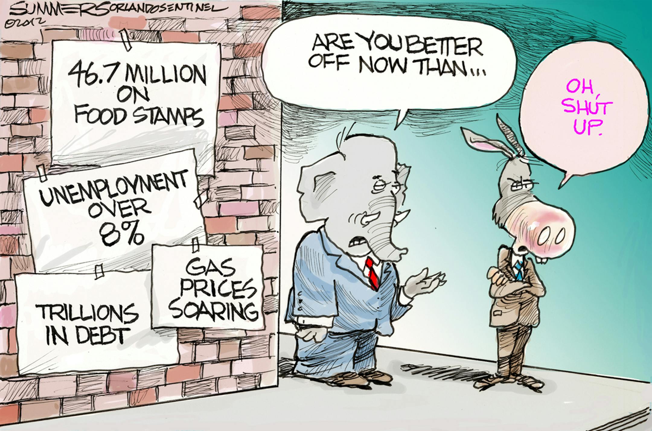 Editorial cartoon for Sept. 11, 2012.