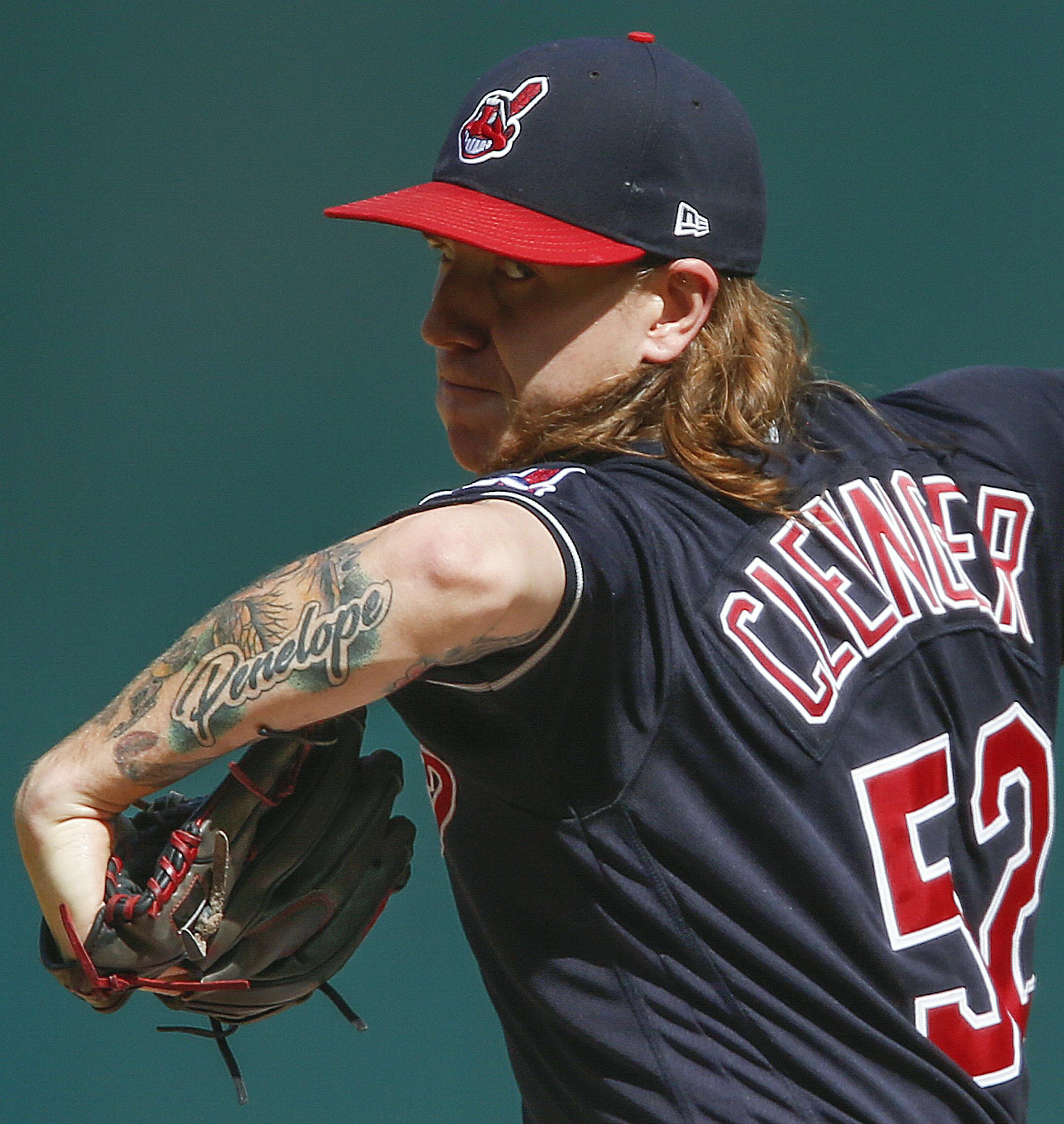 Cleveland Indians starting pitcher Mike Clevinger delivers against the Detroit Tigers during the first inning in a baseball game, Wednesday, Sept. 13, 2017, in Cleveland. (AP Photo/Ron Schwane)