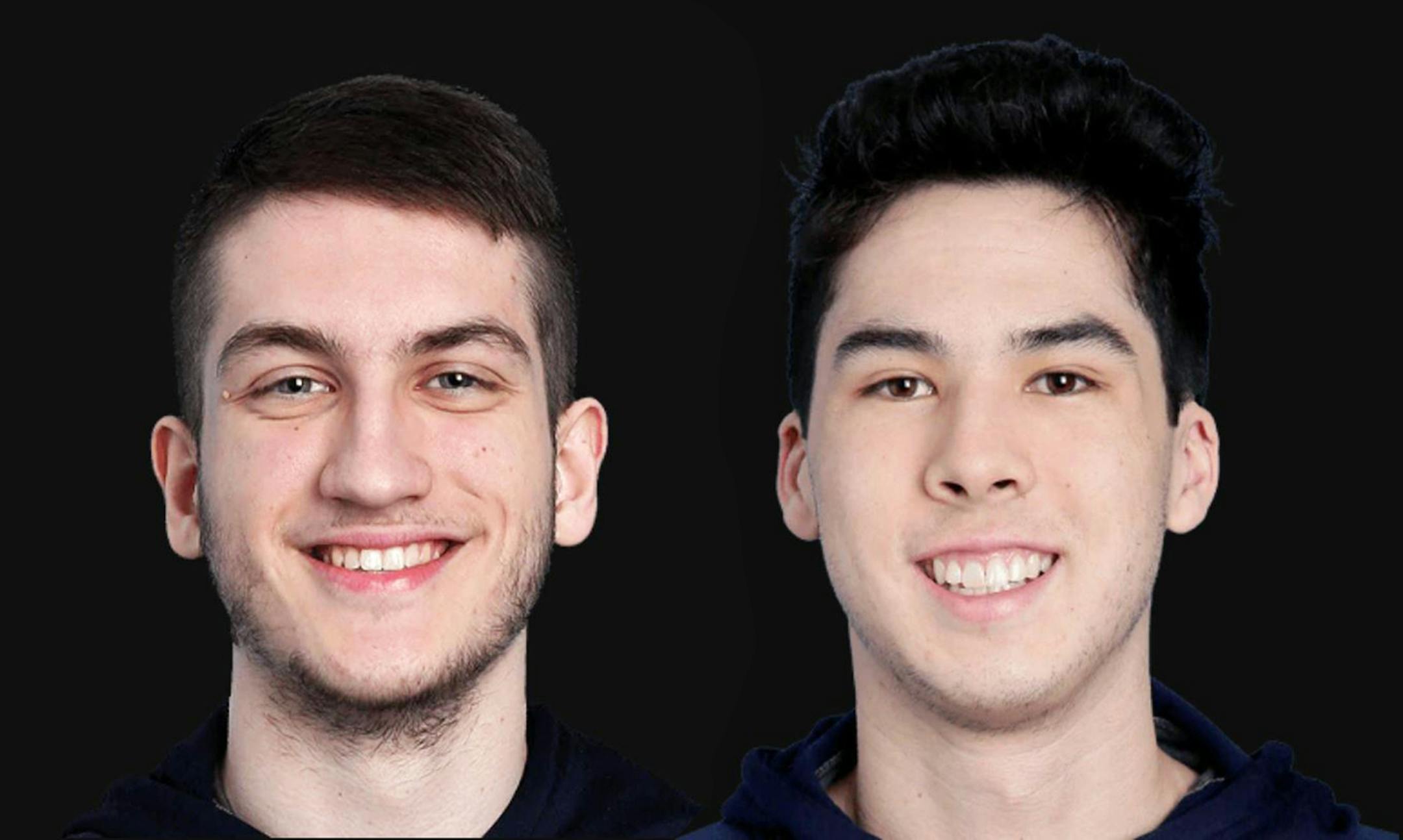 ìIFEAST,î a.k.a. Mihad Feratovic, left, and "Hood", right, a.k.a. Brandon Caicedo