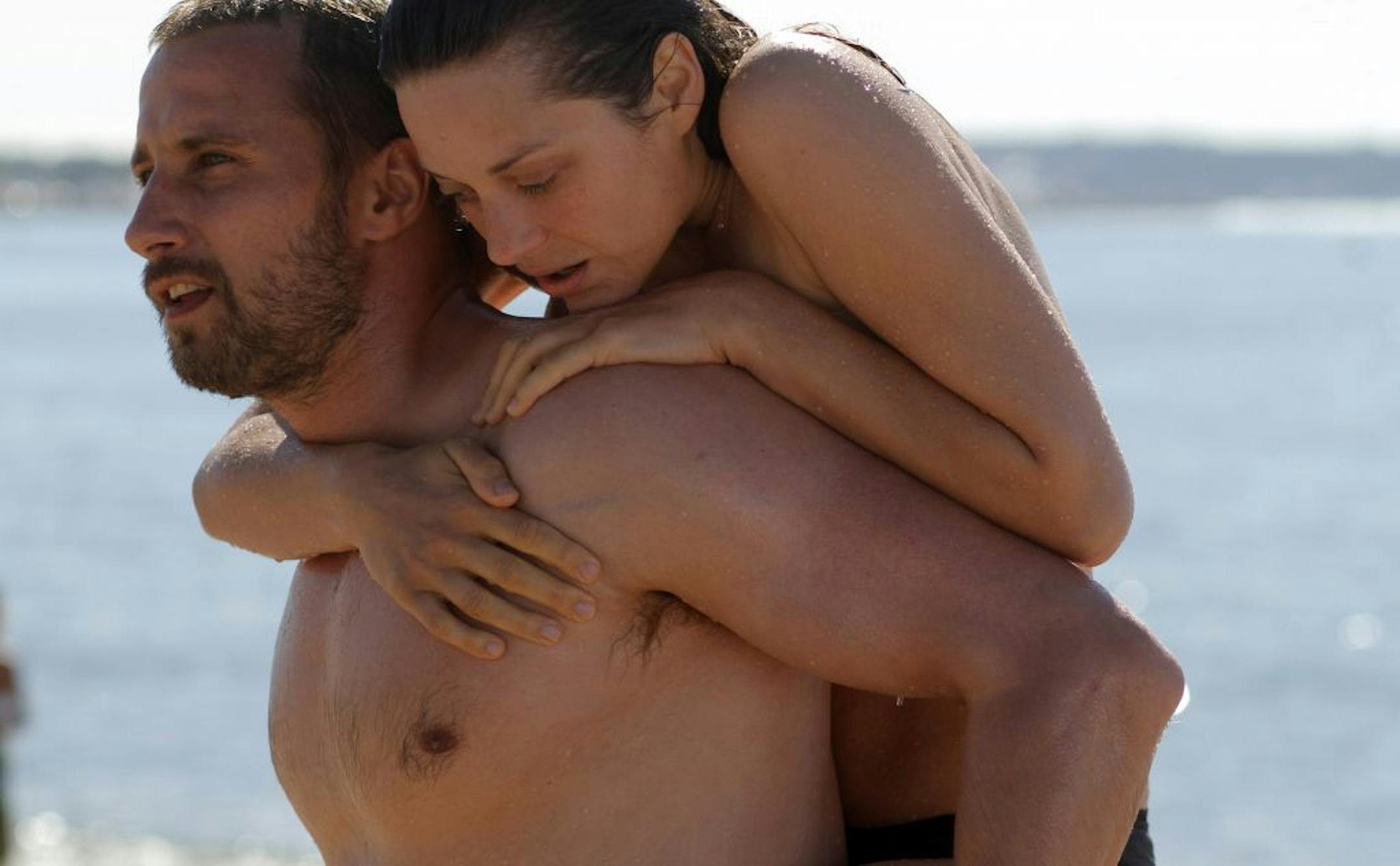 Matthias Schoenaerts as Ali and Marion Cotillard as Stephanie in "Rust and Bone."