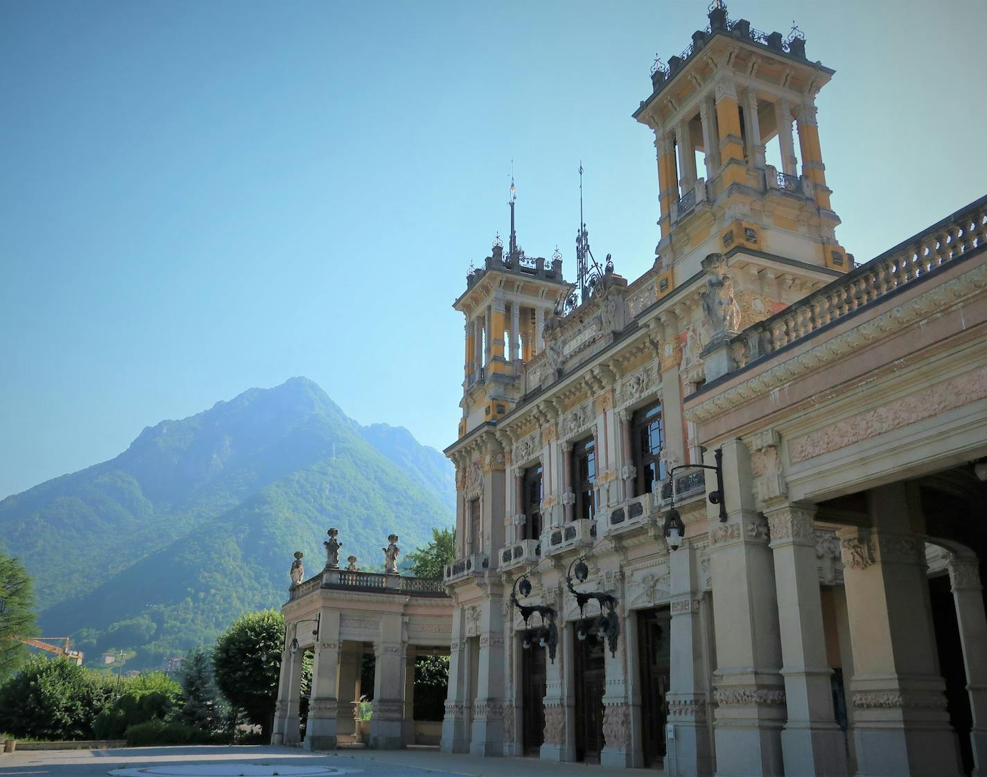 This yellow-hued beauty in San Pellegrino Terme is a prime example of Italian Liberty-style architecture.