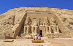 More than 3,000 years old, the magnificent Abu Simbel, originally carved from the faces of stone hills on the west bank of the Nile, was moved to its 